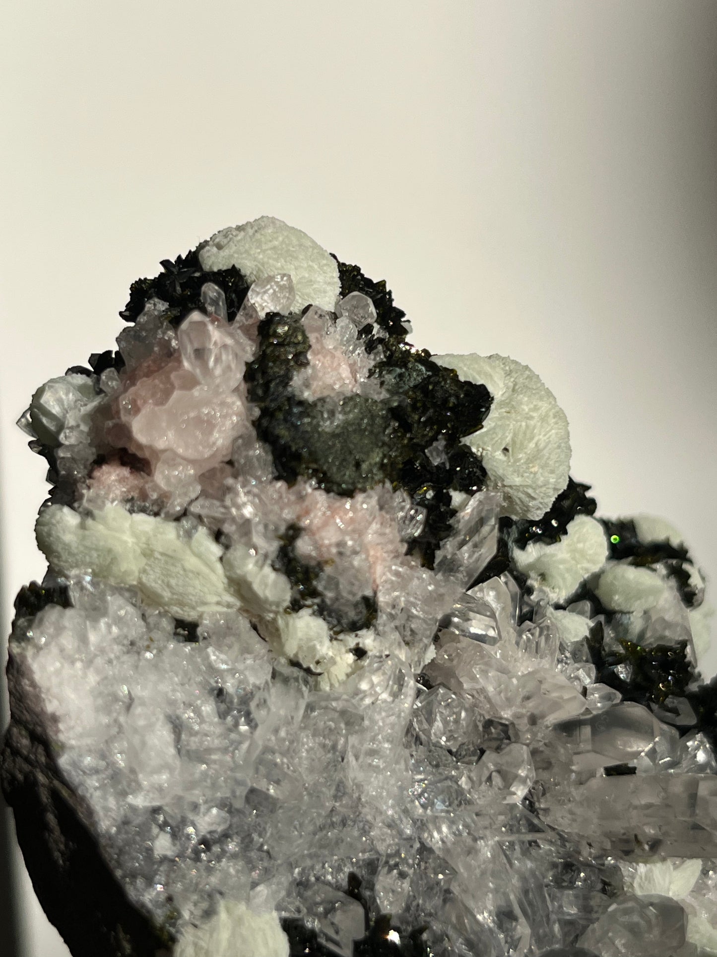 ‘Immortal Grove’ Epidote with Quartz and Prehnite Specimen G