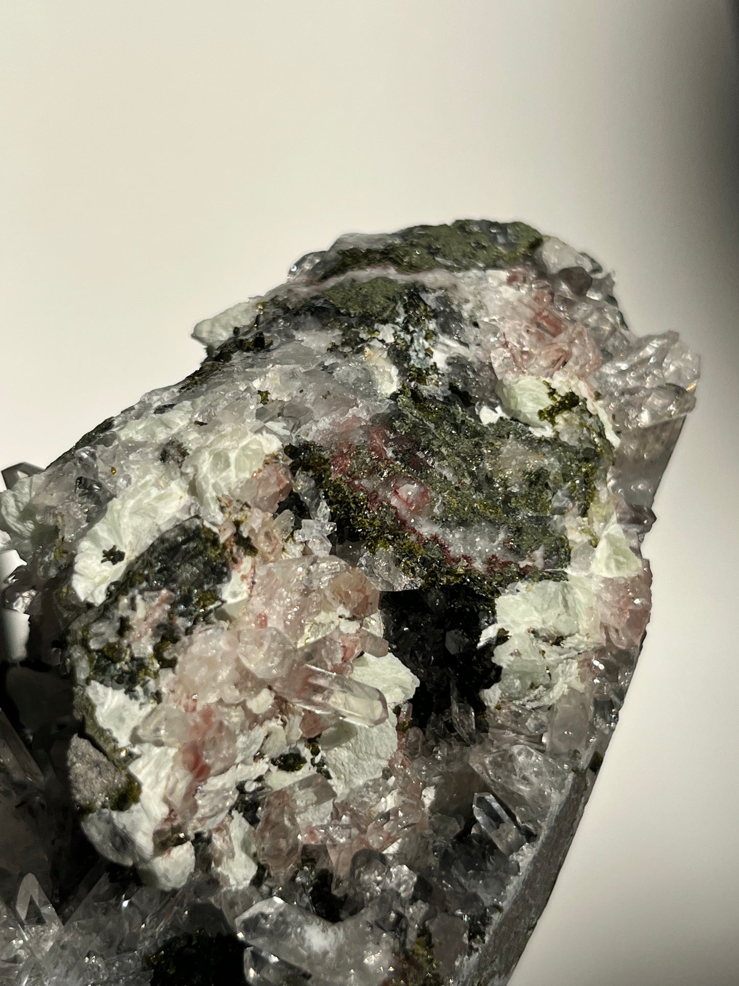 ‘Immortal Grove’ Epidote with Quartz and Prehnite Specimen G
