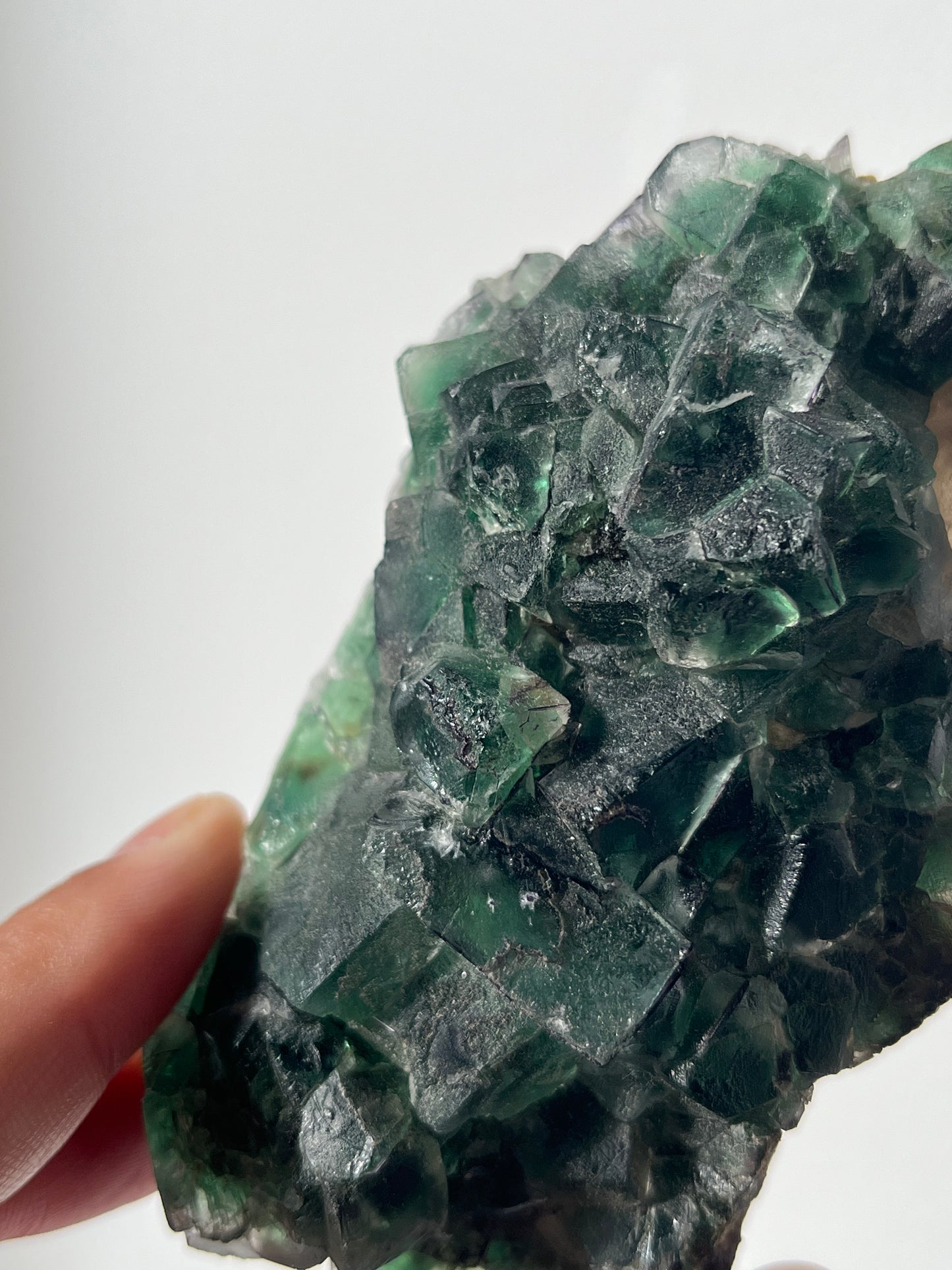 Green Erongo Fluorite with Quartz and Muscovite Specimen B