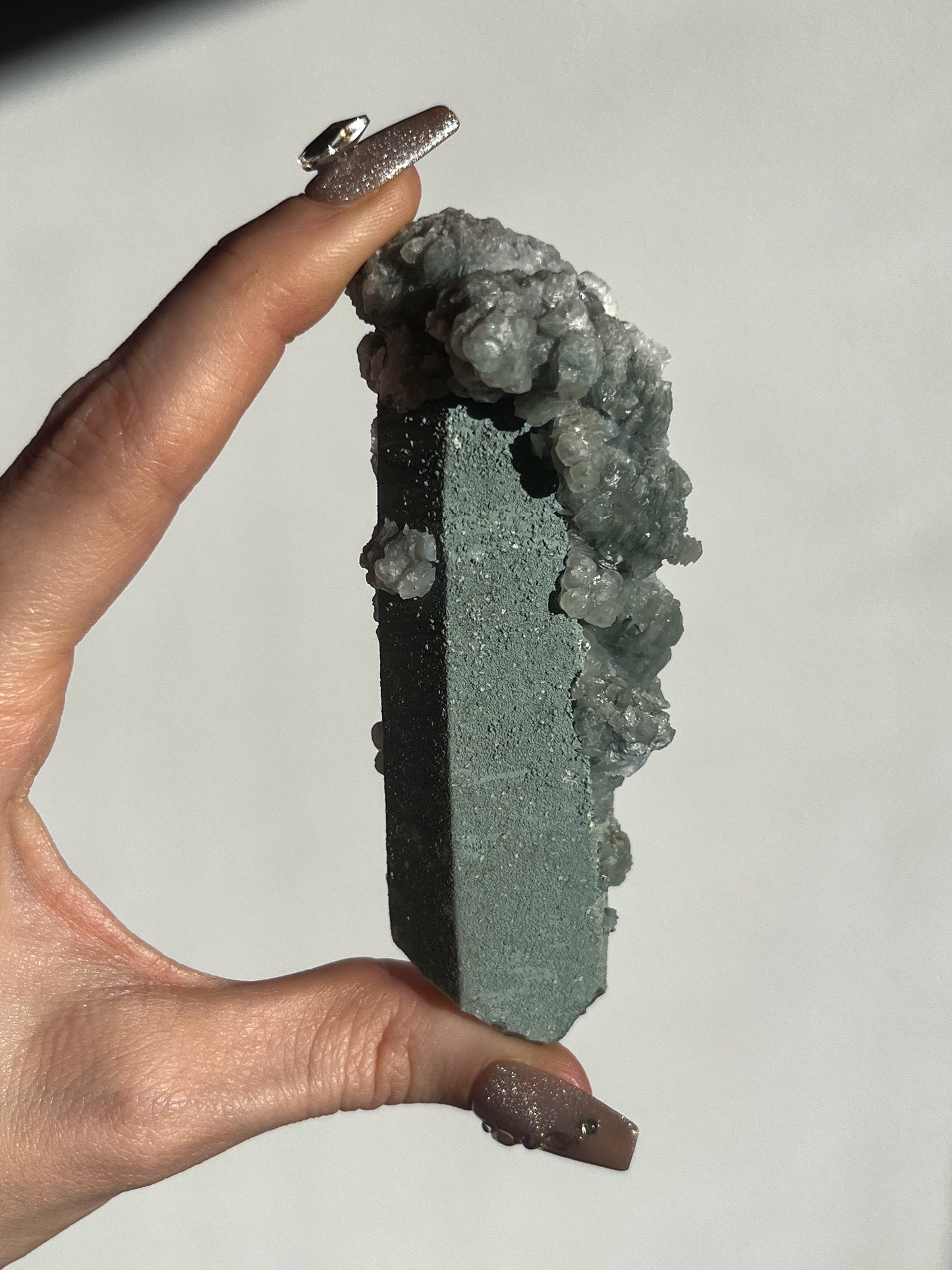 Euci Quartz with Coin Petal Calcite A