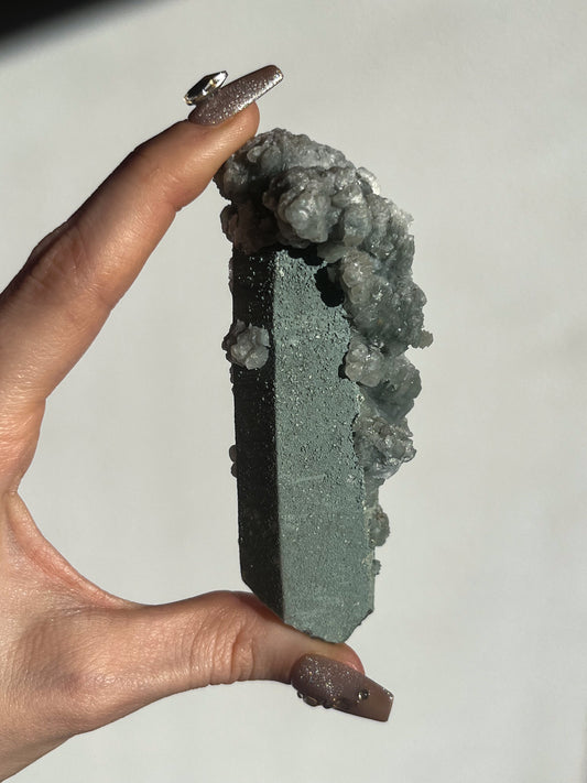 Euci Quartz with Coin Petal Calcite A