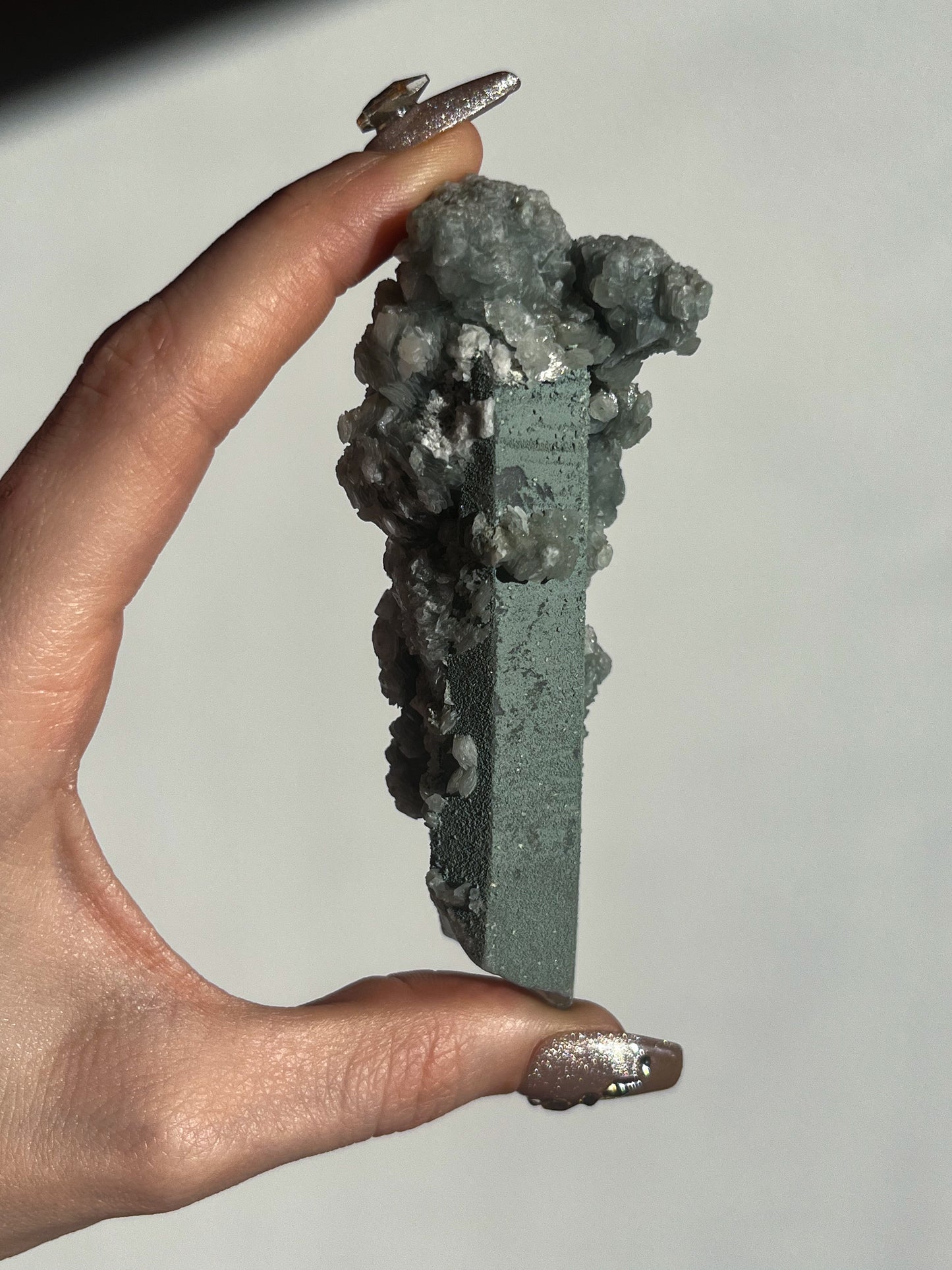 Euci Quartz with Coin Petal Calcite A