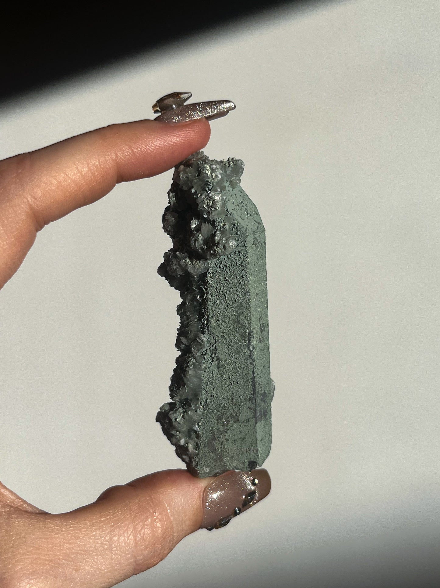 Euci Quartz with Coin Petal Calcite Specimen F