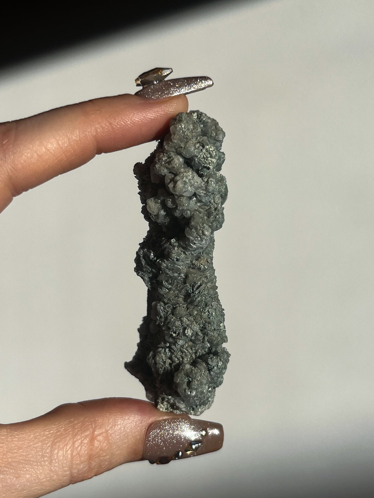 Euci Quartz with Coin Petal Calcite Specimen F