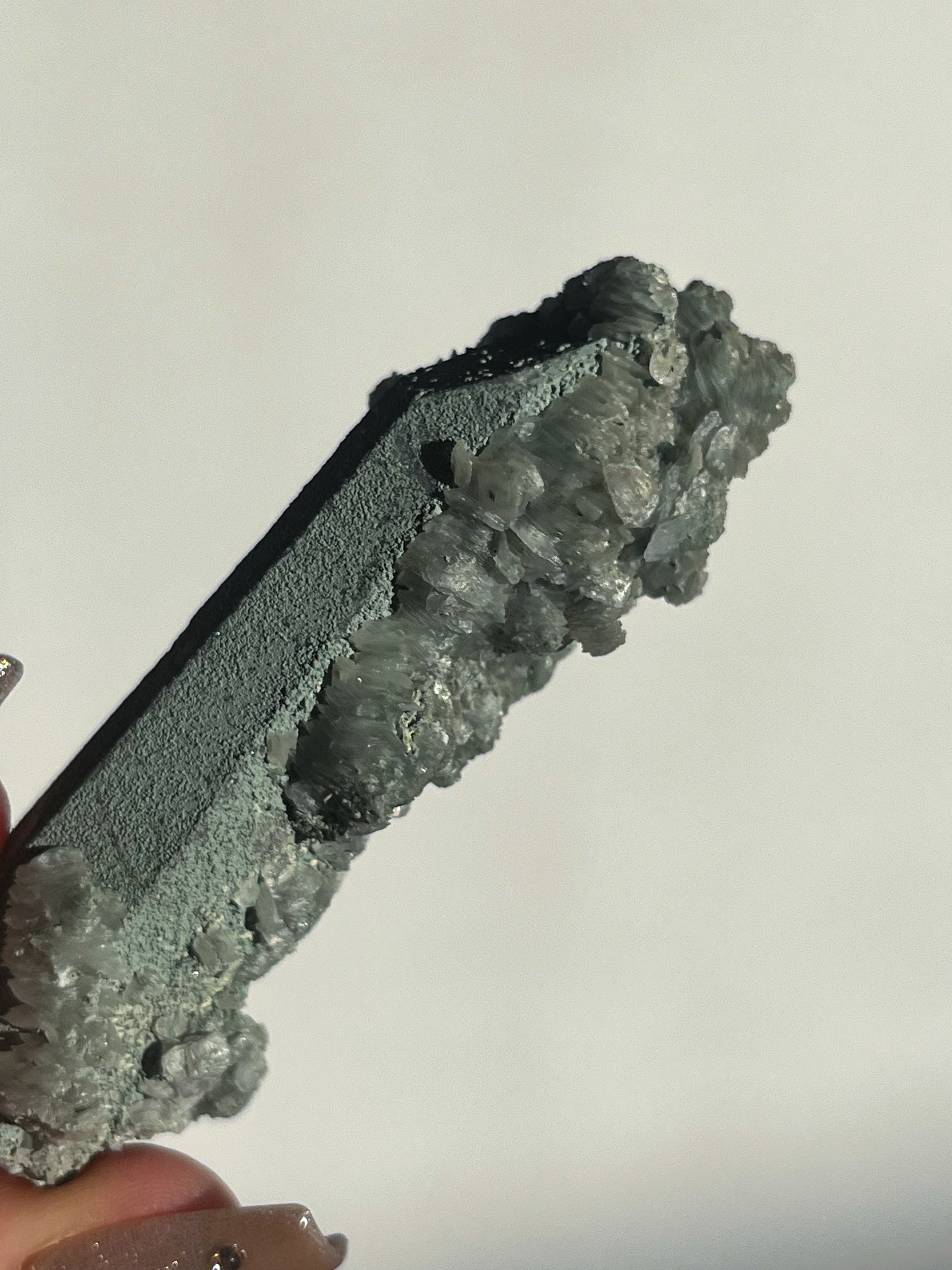Euci Quartz with Coin Petal Calcite Specimen F