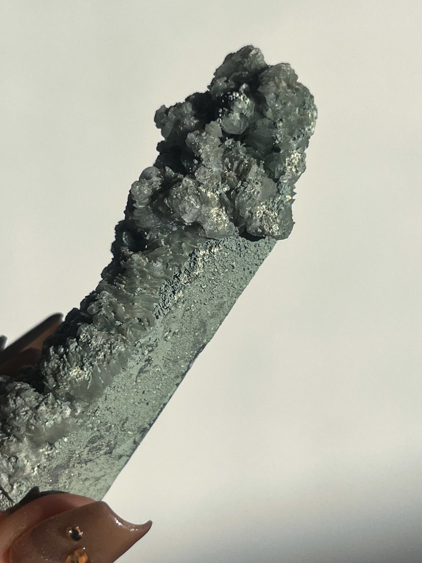 Euci Quartz with Coin Petal Calcite Specimen F