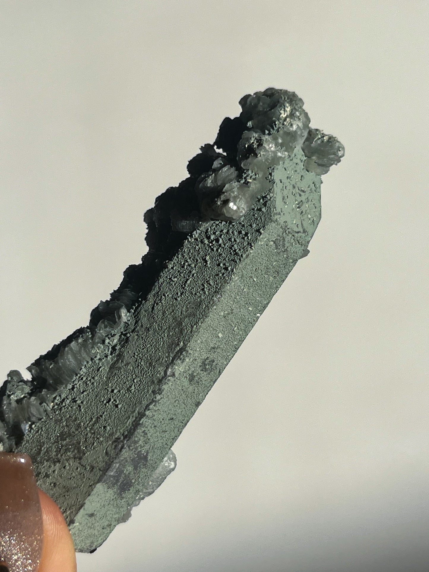 Euci Quartz with Coin Petal Calcite Specimen F