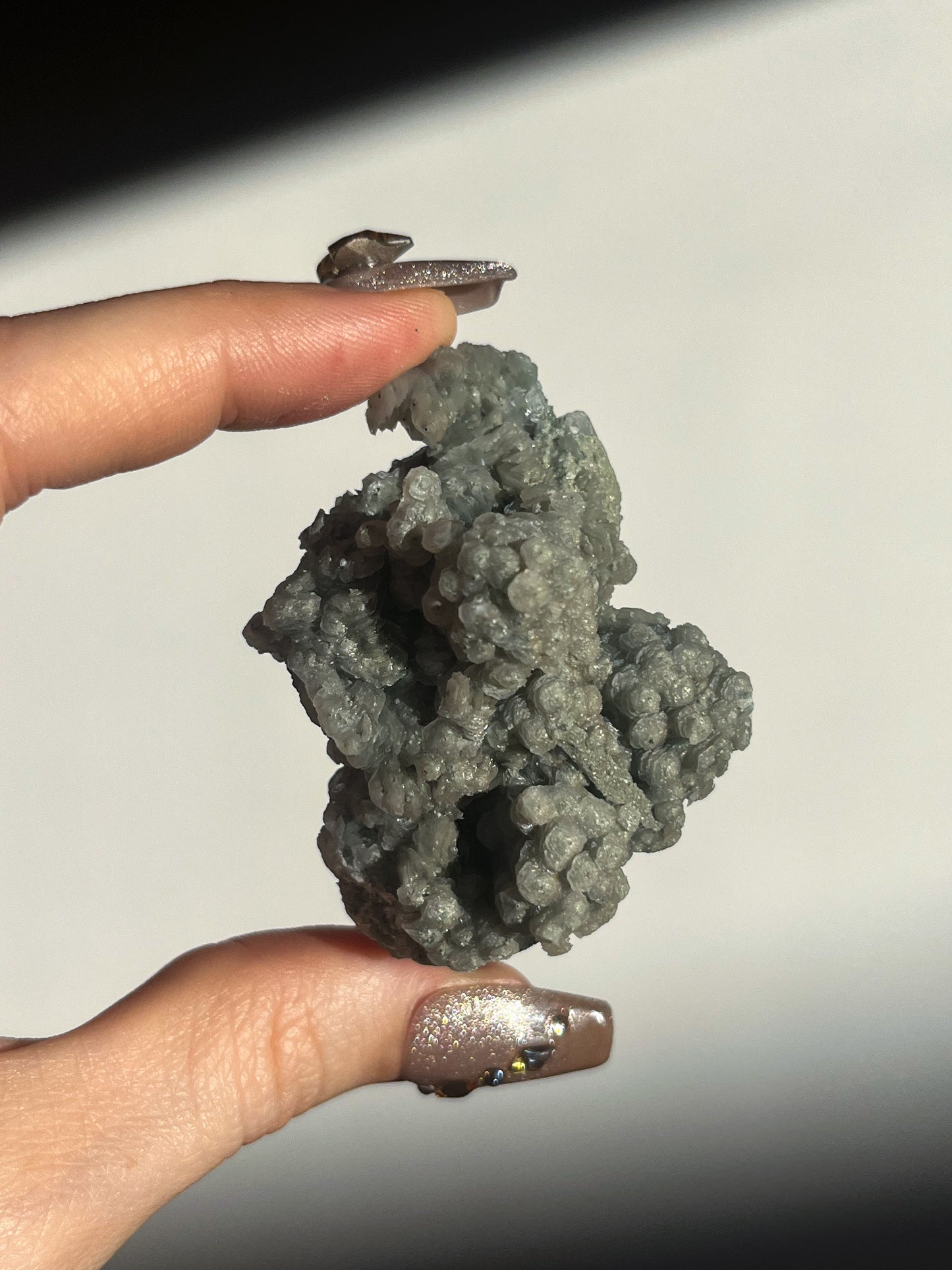Euci Quartz with Coin Petal Calcite Specimen I