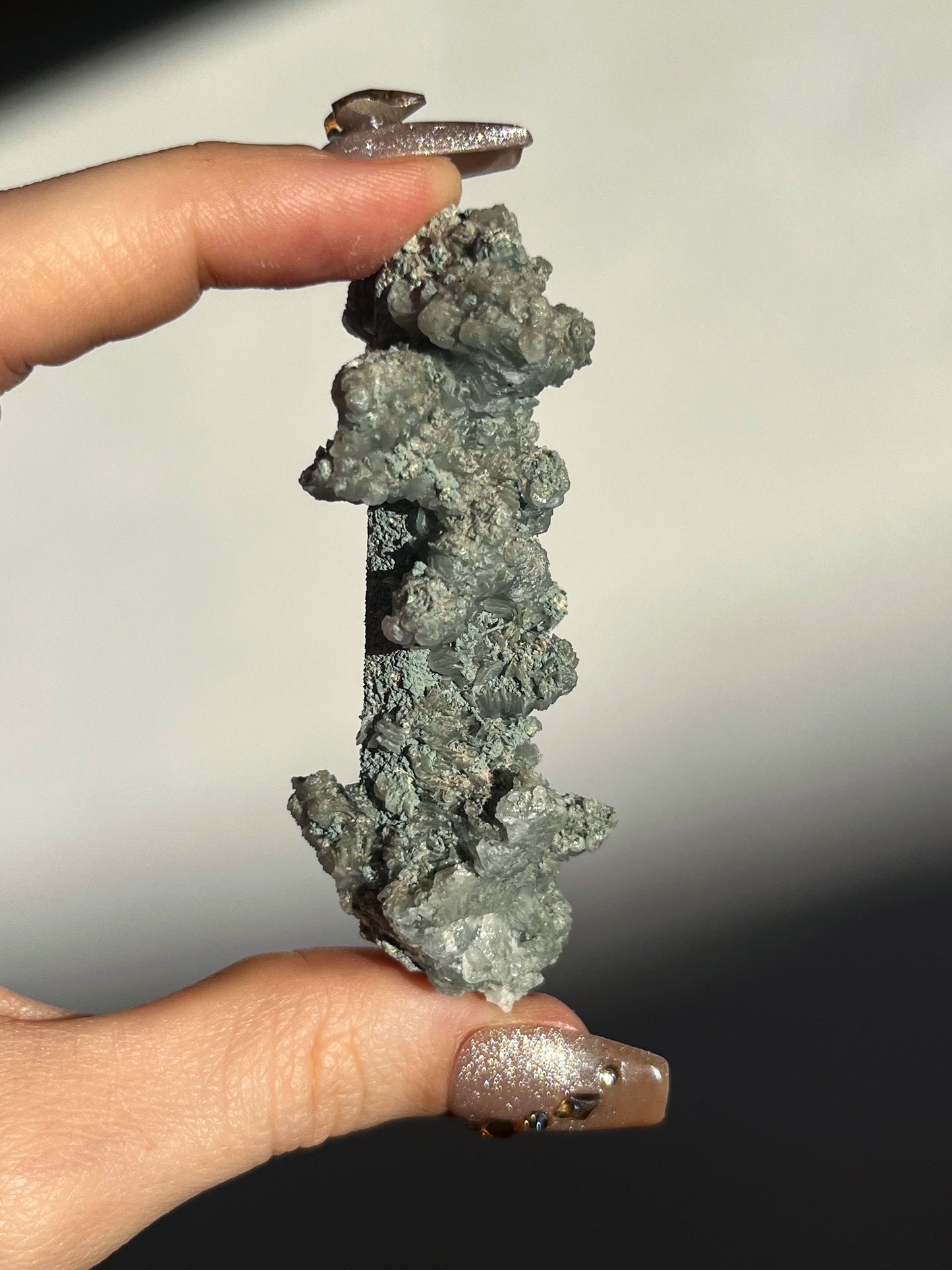 Euci Quartz with Coin Petal Calcite Specimen Q