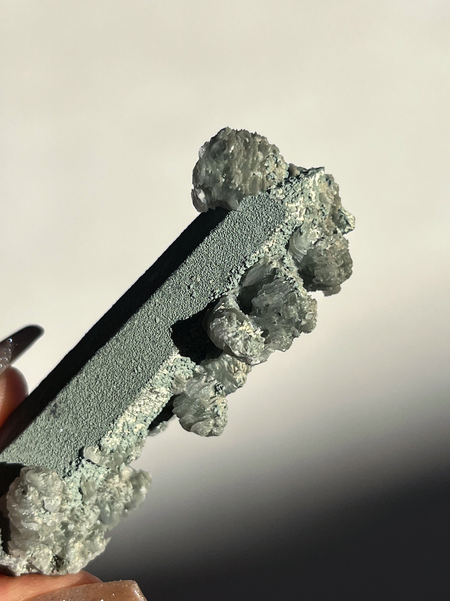 Euci Quartz with Coin Petal Calcite Specimen Q