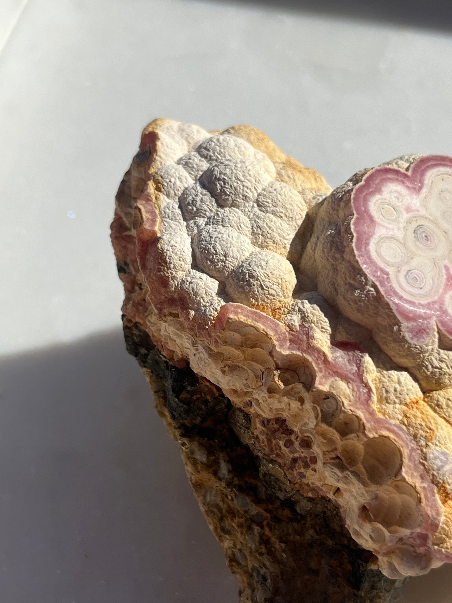 ‘Moonrock’ Botryoidal Rhodochrosite Specimen w/Cap #3