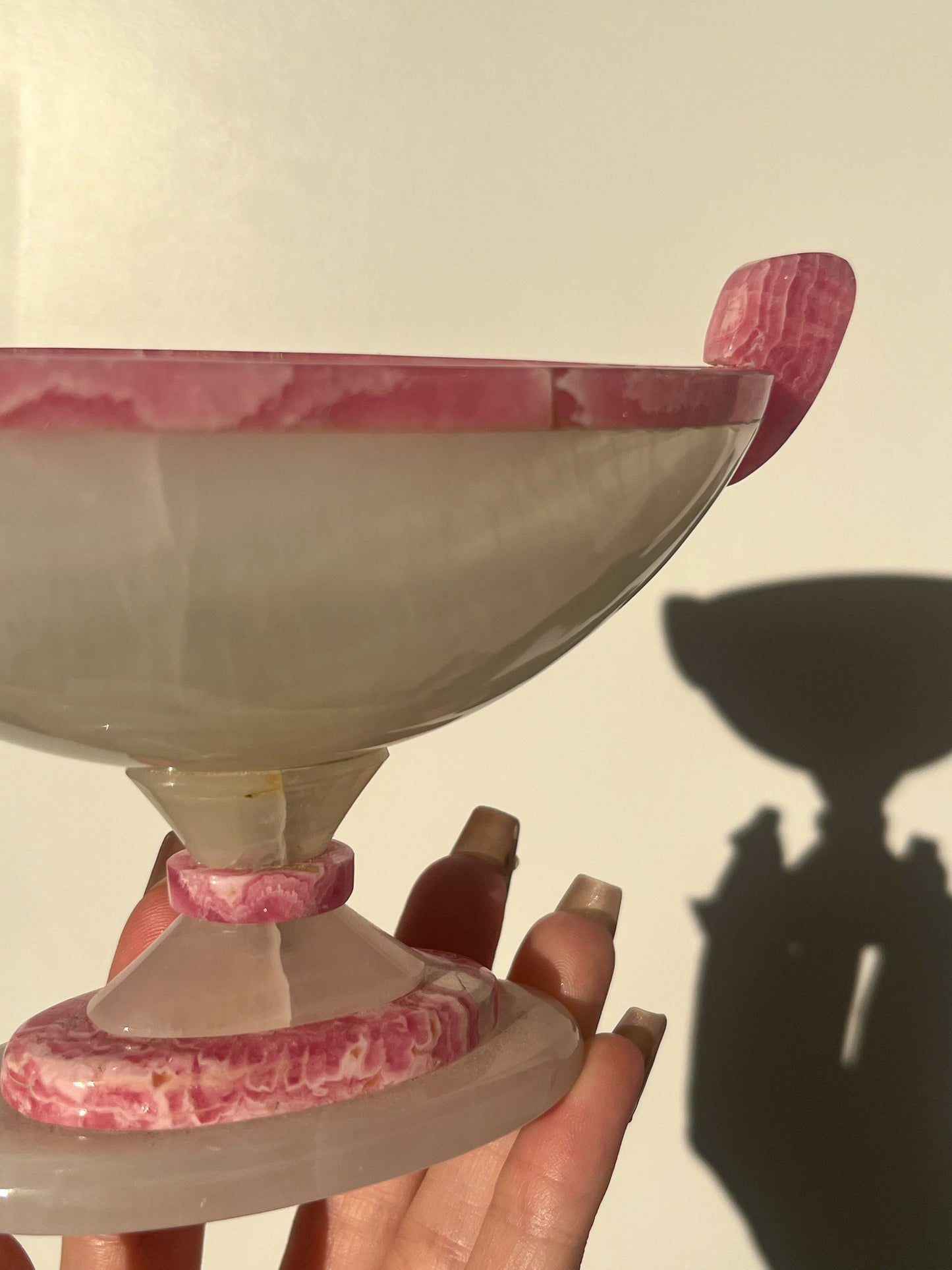 Opulent Argentinian Rhodochrosite & Calcite Bowl