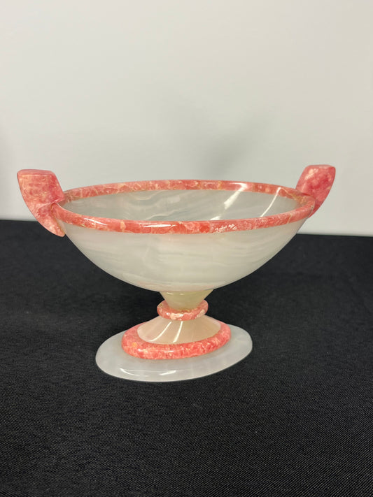Opulent Argentinian Rhodochrosite & Calcite Bowl