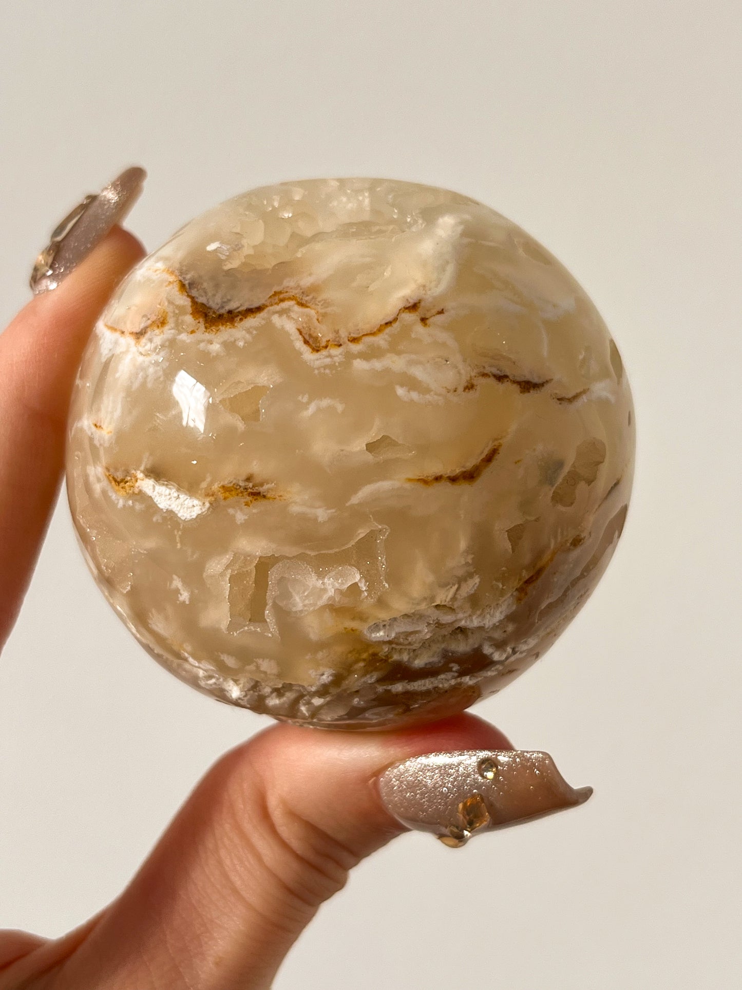 Druzy Flower Agate Sphere #B