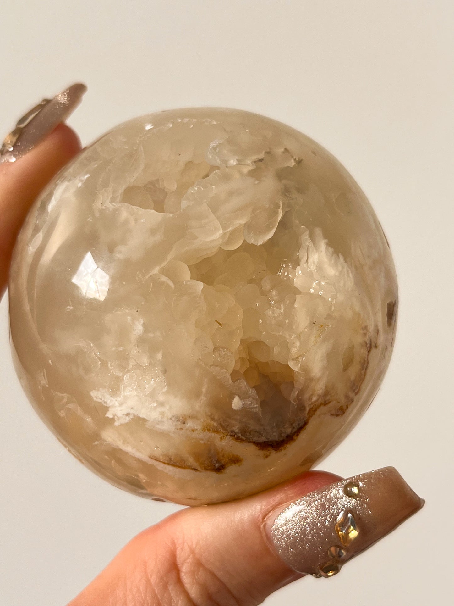 Druzy Flower Agate Sphere #B