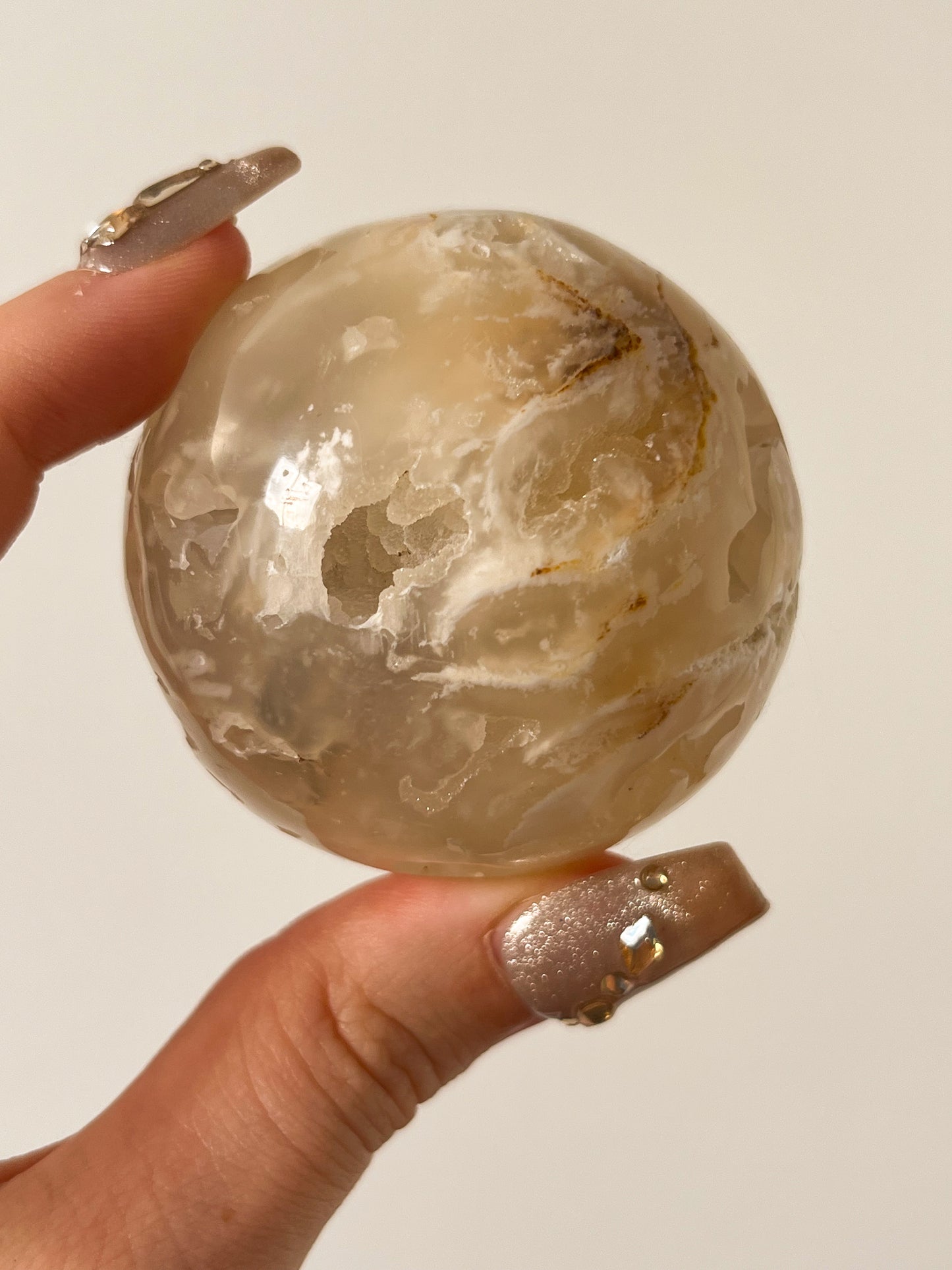 Druzy Flower Agate Sphere #E