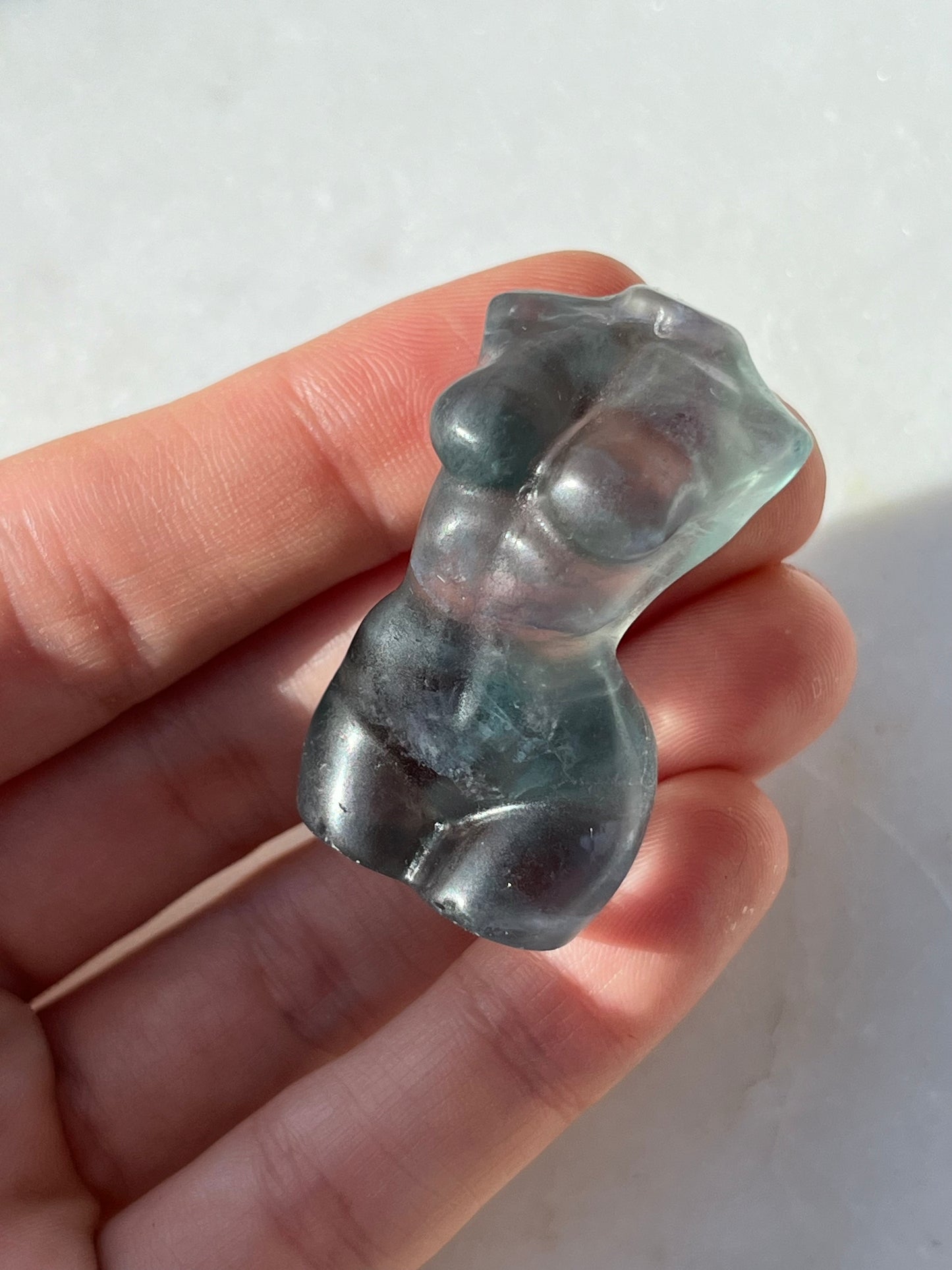 Rainbow Fluorite Goddess Body Carving Perfectly Imperfect (You Choose)