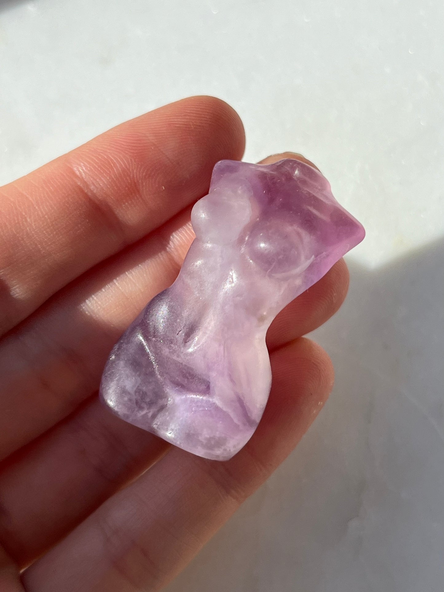 Rainbow Fluorite Goddess Body Carving Perfectly Imperfect (You Choose)