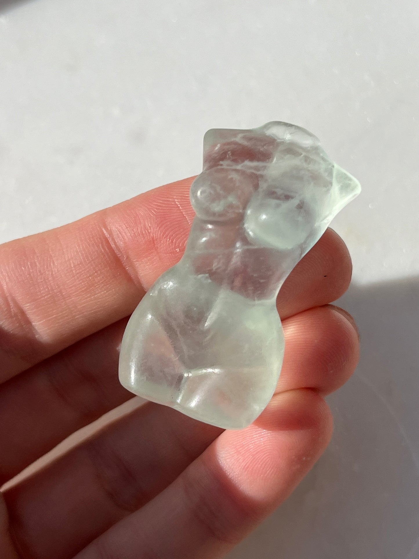 Rainbow Fluorite Goddess Body Carving Perfectly Imperfect (You Choose)