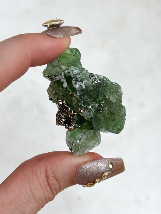 Peruvian Green Fluorite with Pyrite, Sphalerite & Galena #8