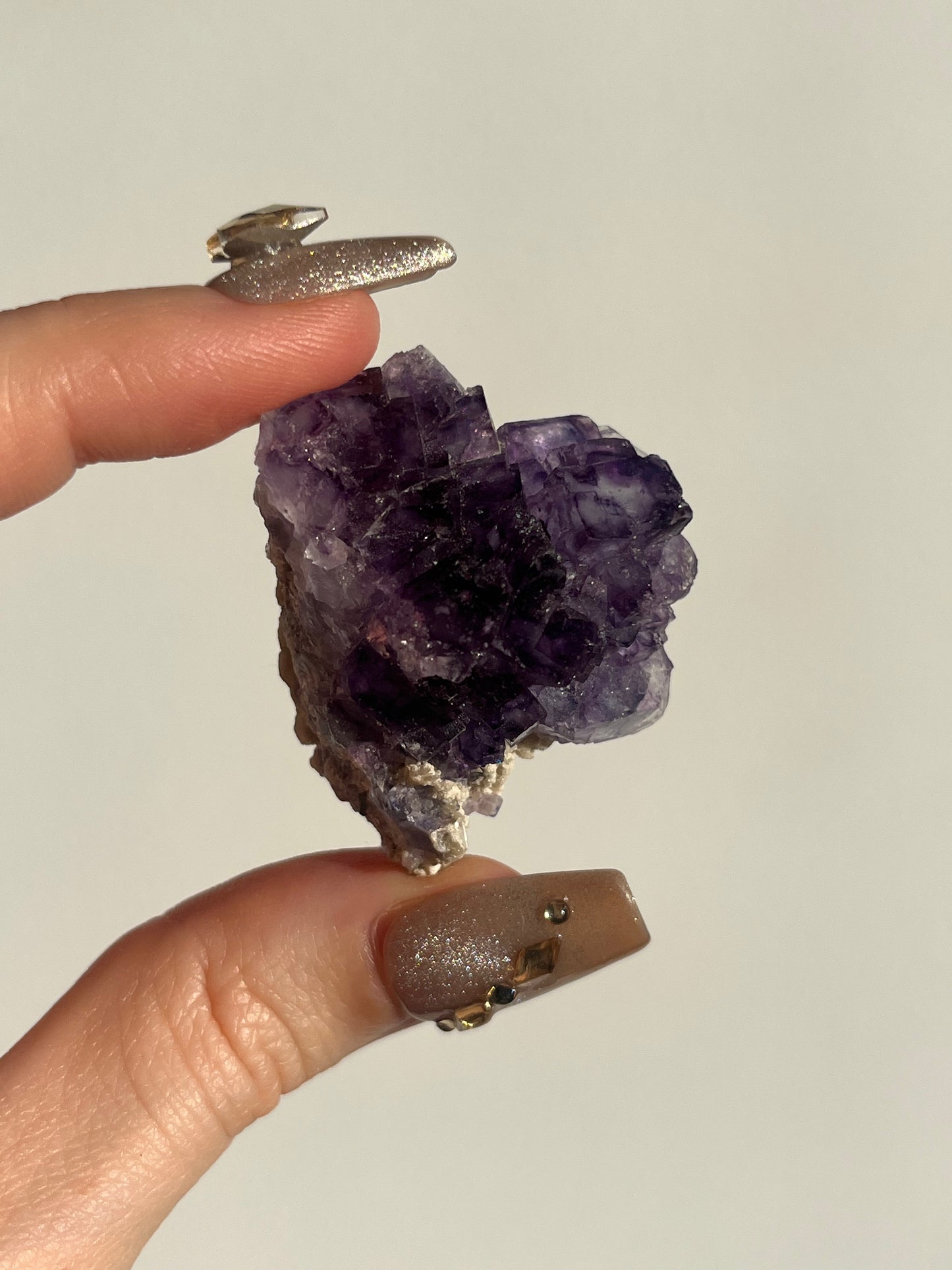 Stepped Purple Fluorite Specimen A