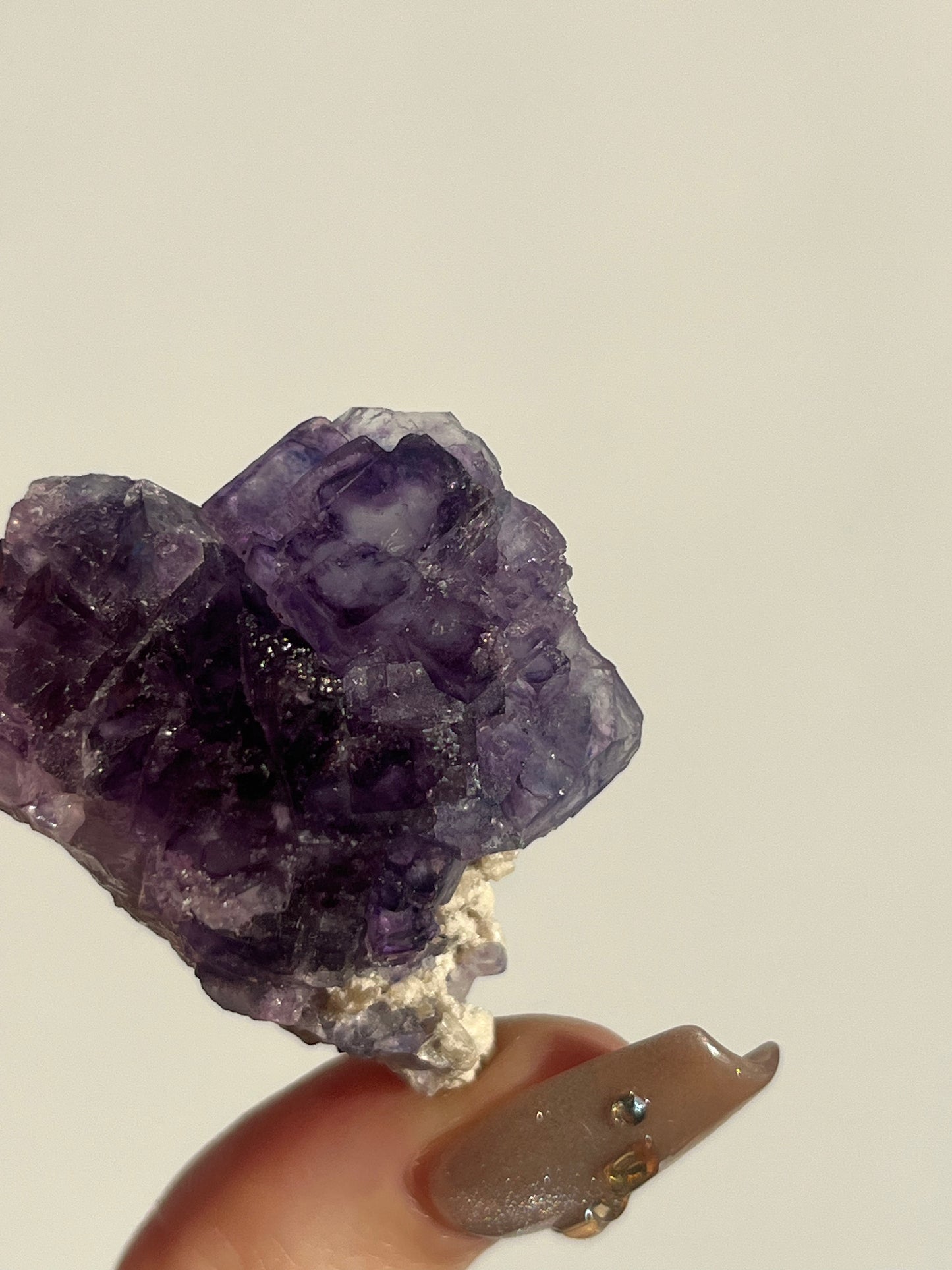 Stepped Purple Fluorite Specimen A