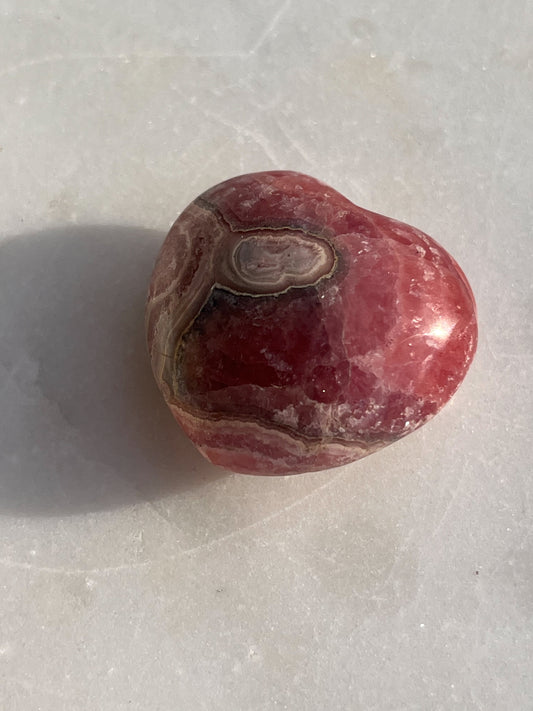 Rhodochrosite Heart Carving #1