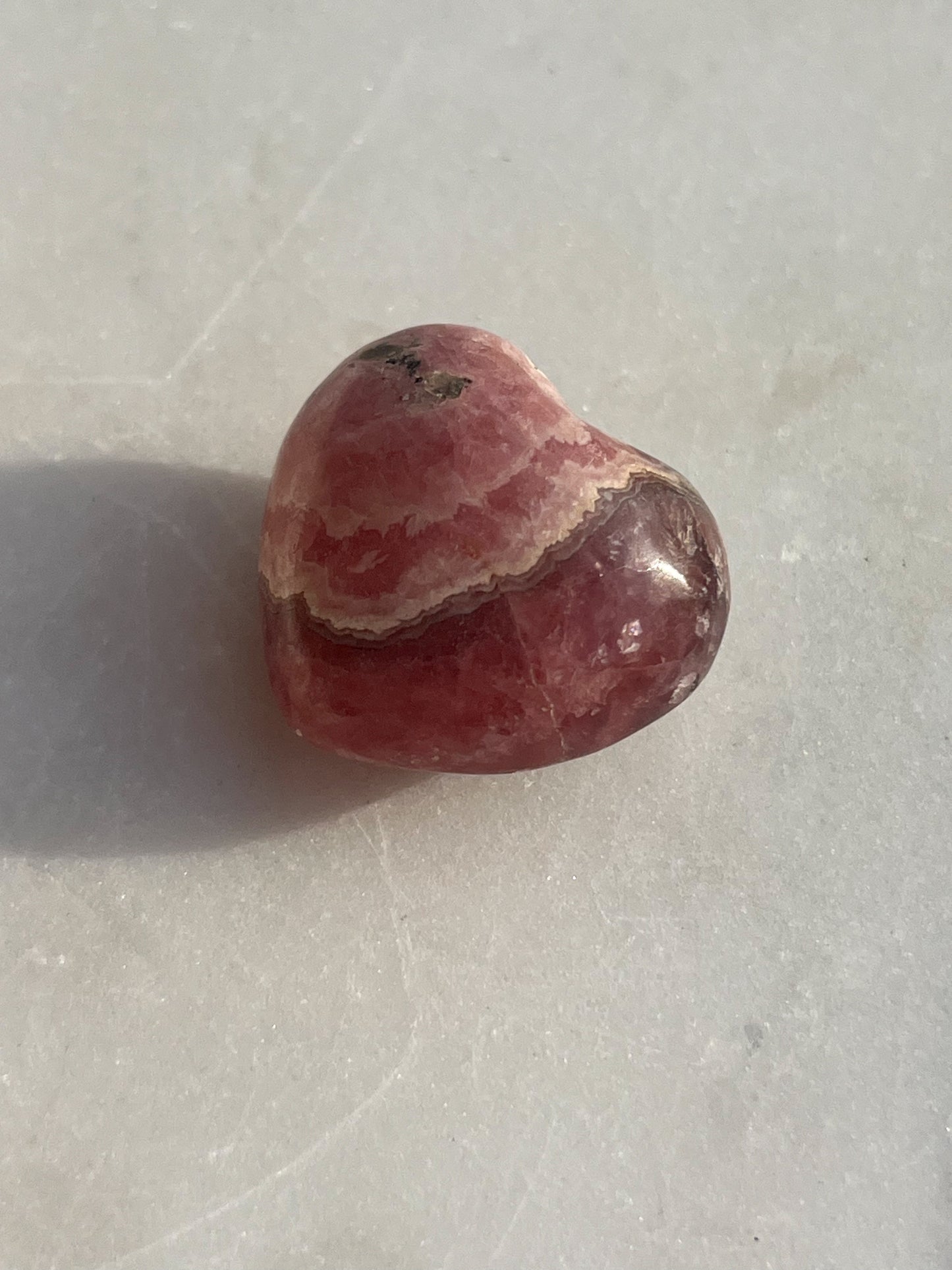 Gel Rhodochrosite Heart Carving #4