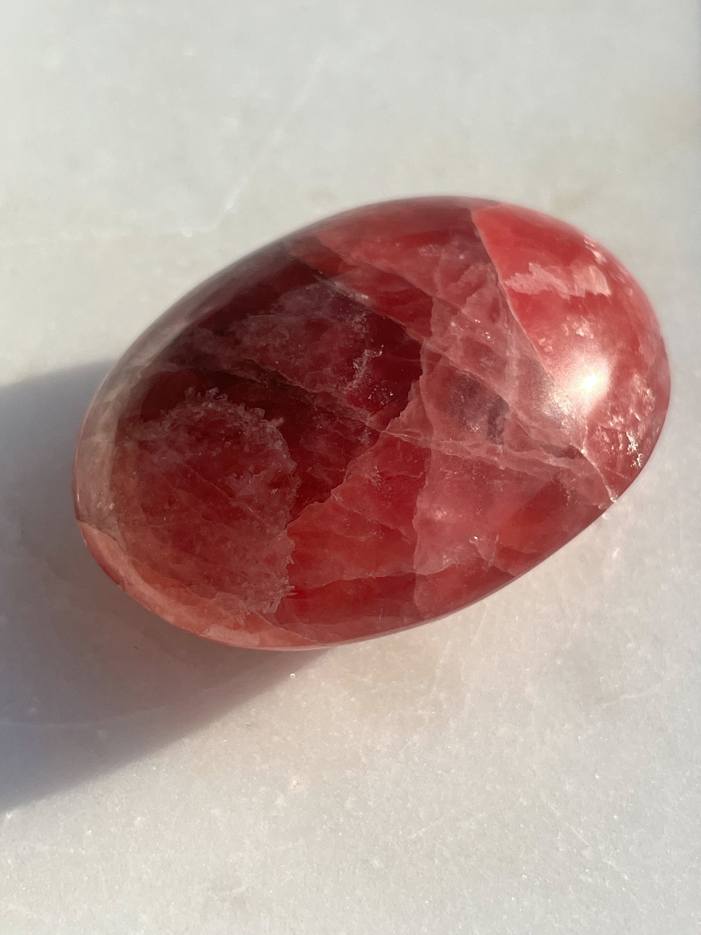 Gel Rhodochrosite Puffy Palmstone #2