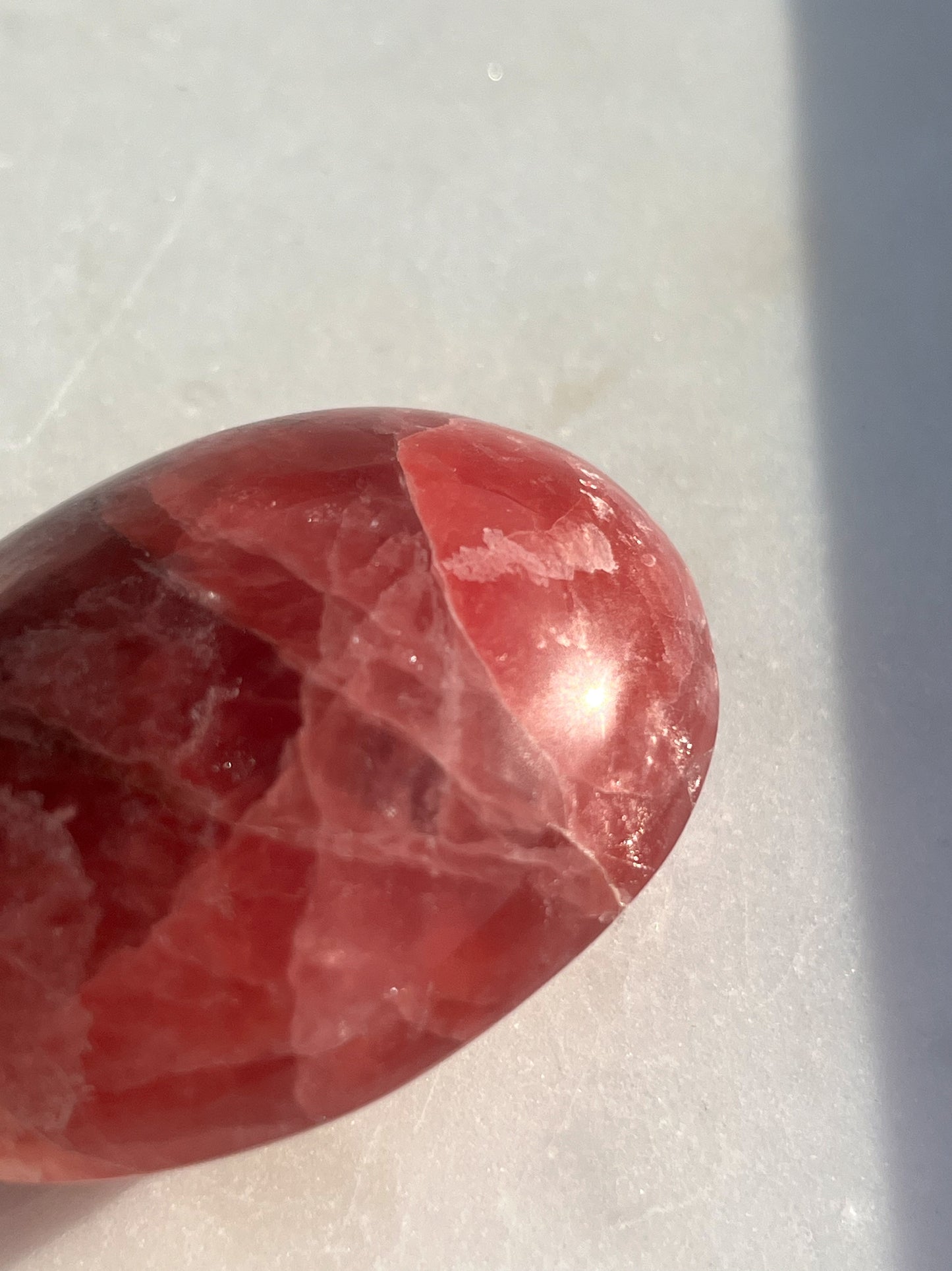 Gel Rhodochrosite Puffy Palmstone #2