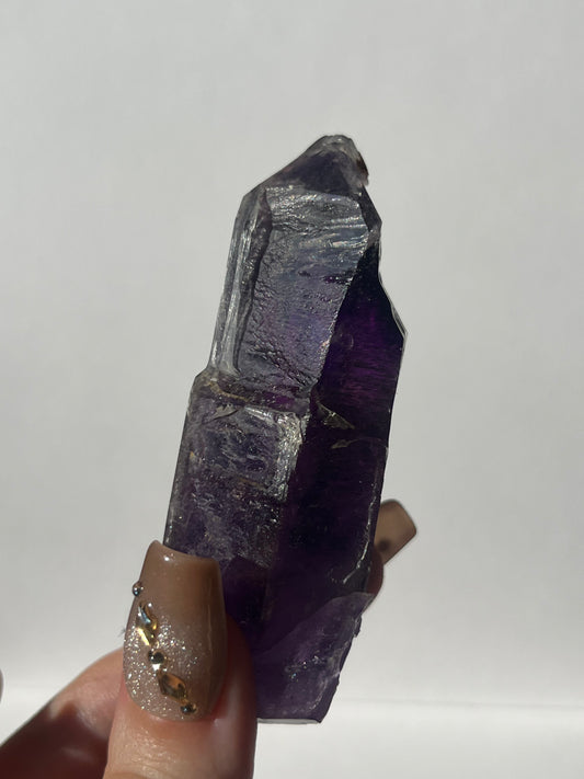 Deep Violet Skeletal Amethyst with Blue Flash Specimen C