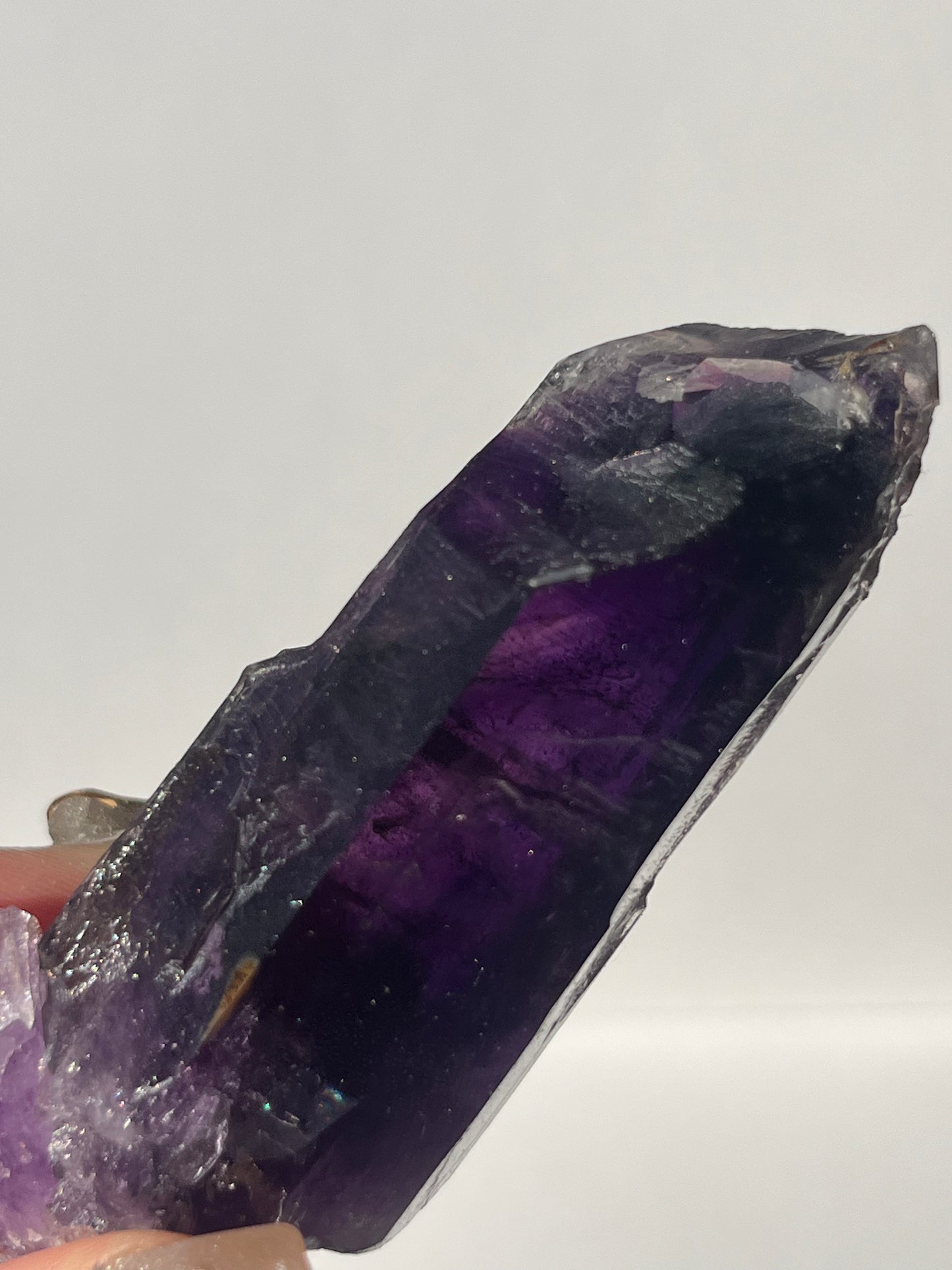 Deep Violet Skeletal Amethyst with Blue Flash Specimen C