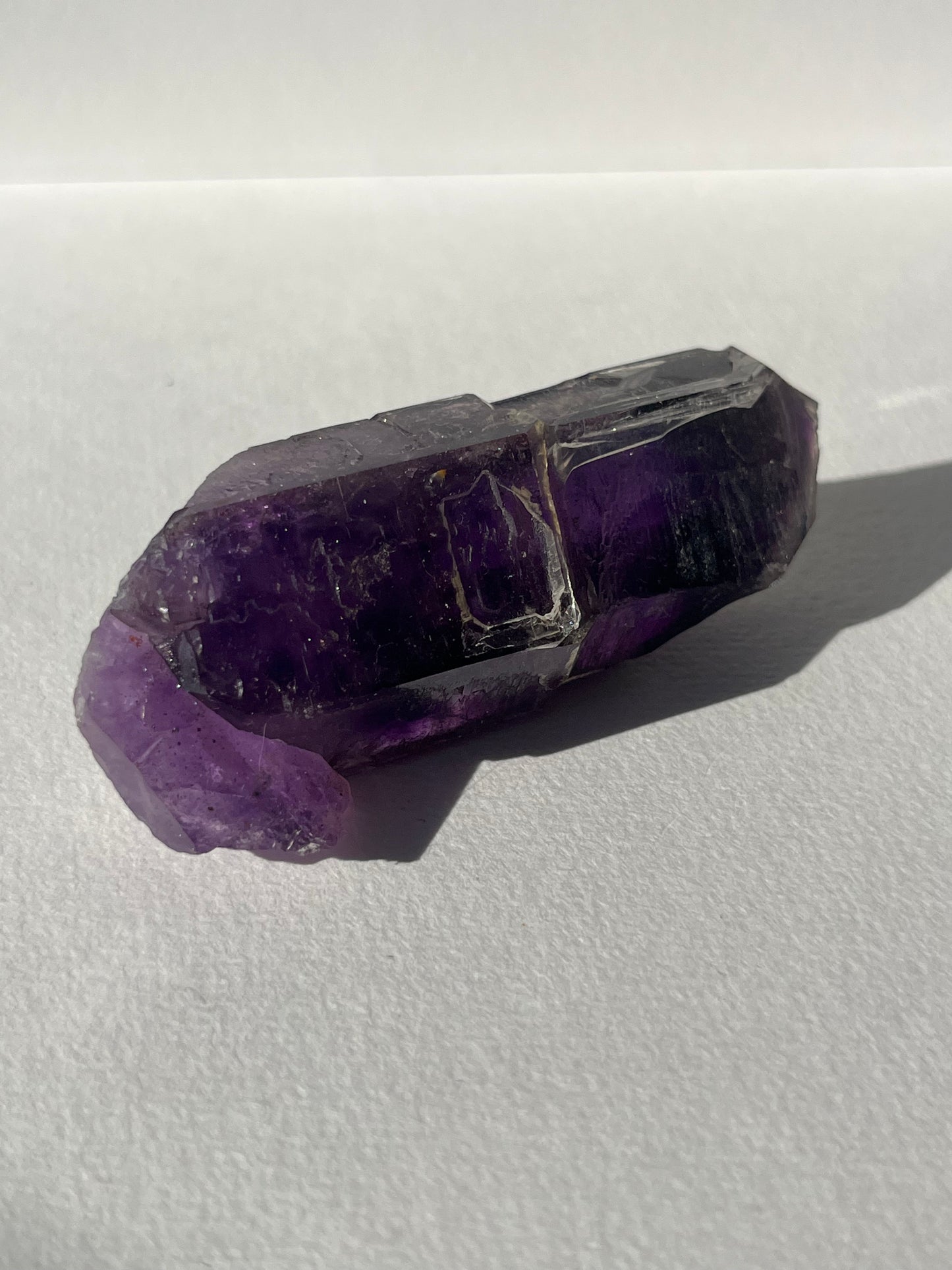 Deep Violet Skeletal Amethyst with Blue Flash Specimen C