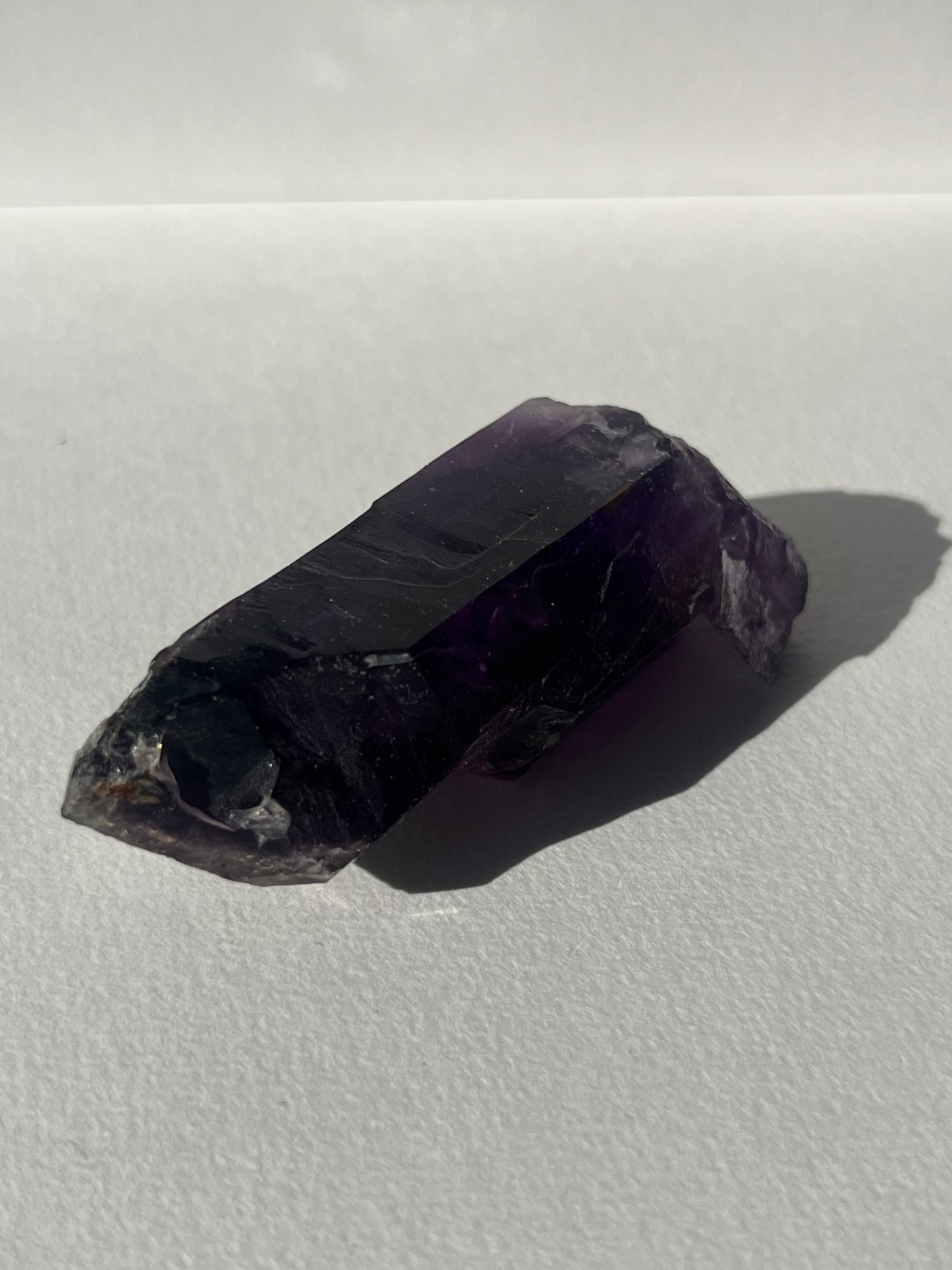 Deep Violet Skeletal Amethyst with Blue Flash Specimen C