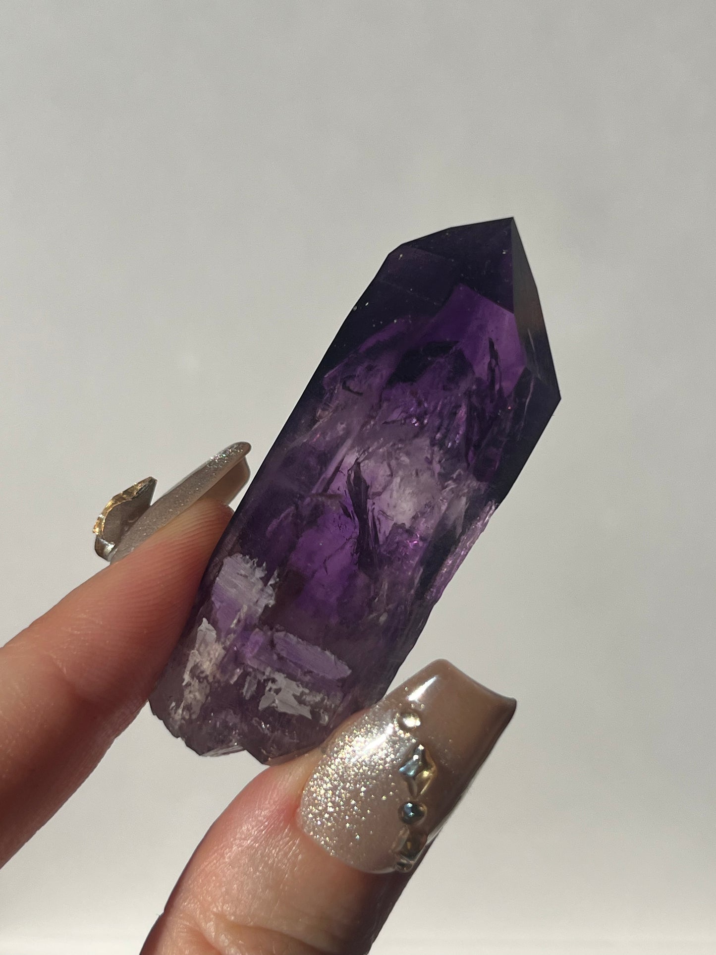 Deep Violet Amethyst with Enhydro Specimen D