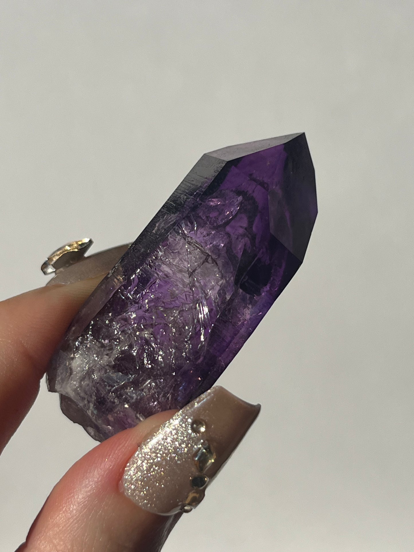 Deep Violet Amethyst with Enhydro Specimen D