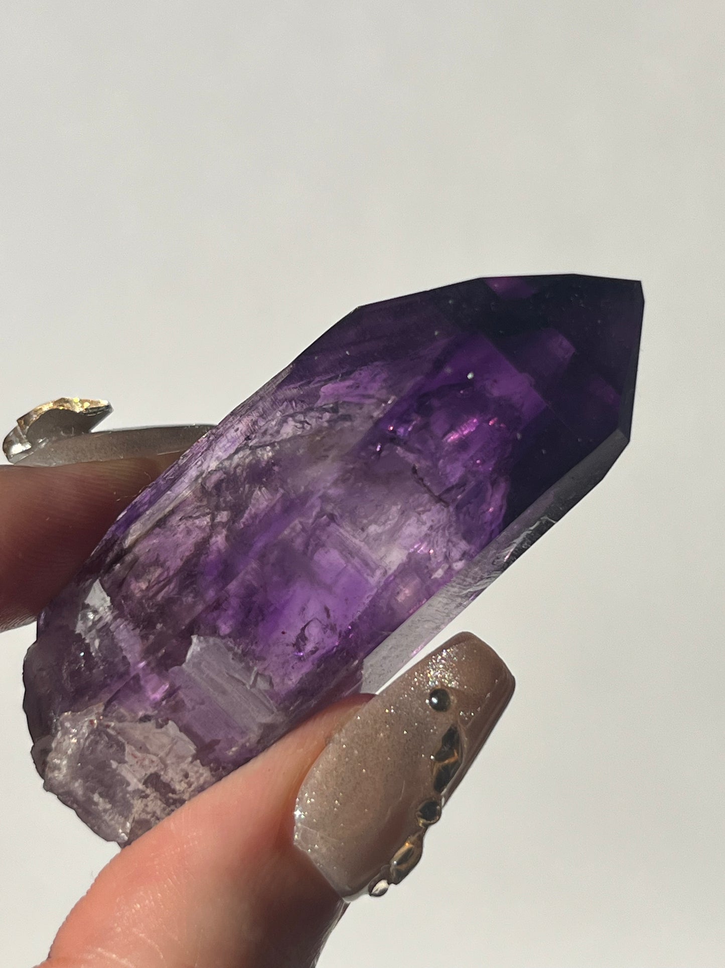 Deep Violet Amethyst with Enhydro Specimen D