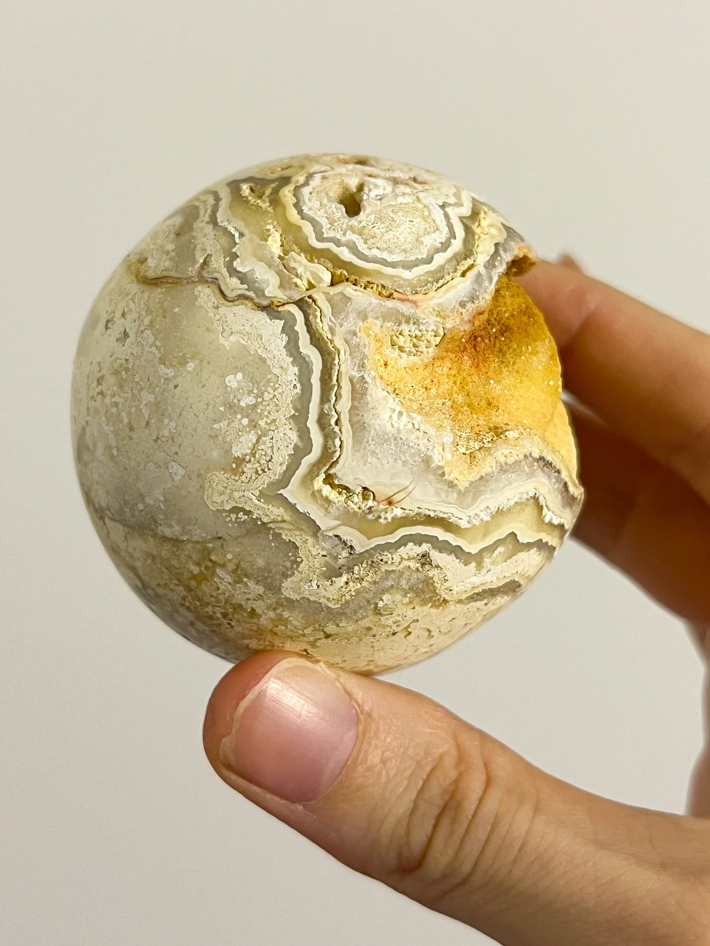 Golden Crazy Lace Agate Sphere #5