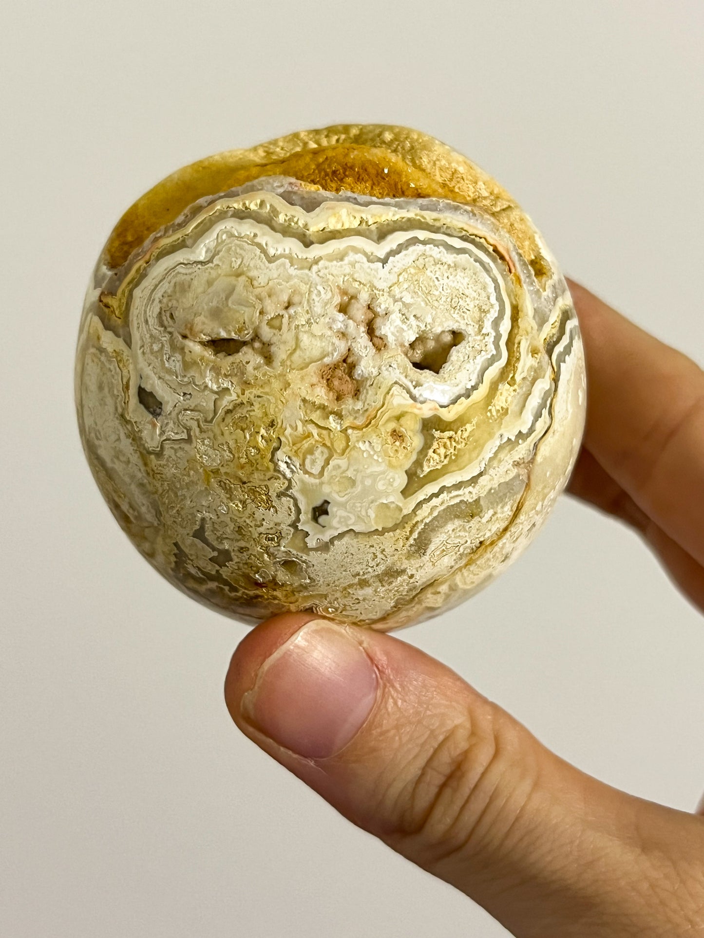 Golden Crazy Lace Agate Sphere #5