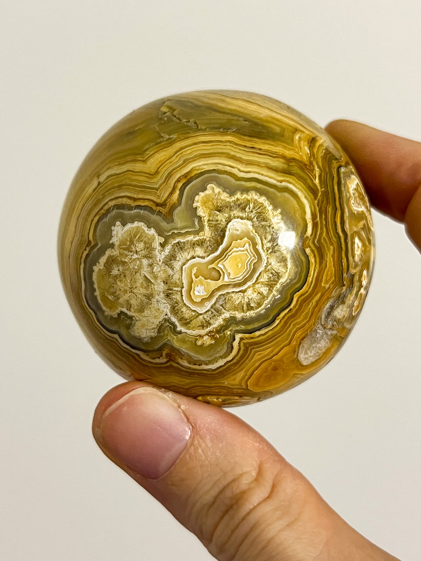 Golden Crazy Lace Agate Sphere #6