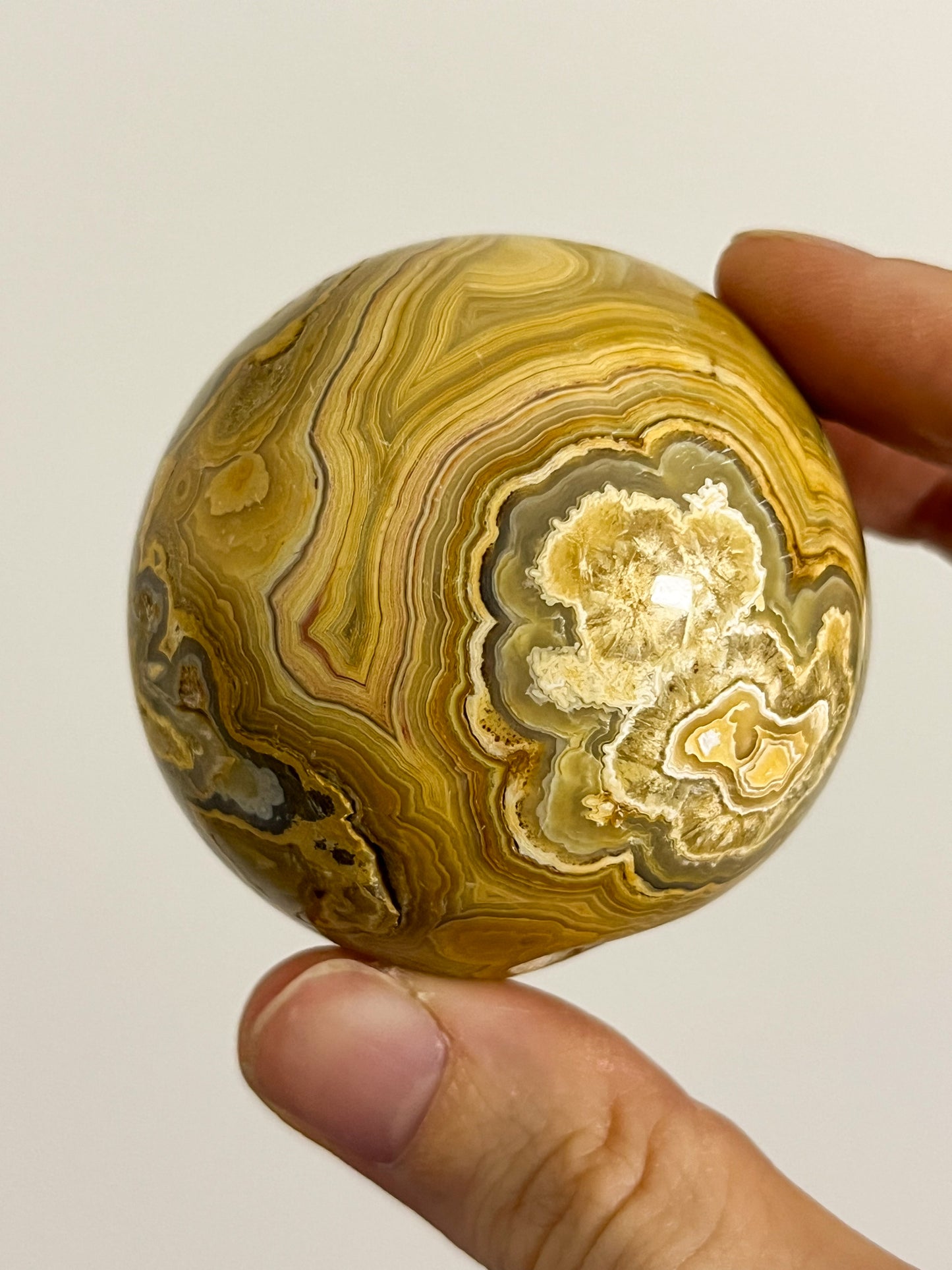 Golden Crazy Lace Agate Sphere #6