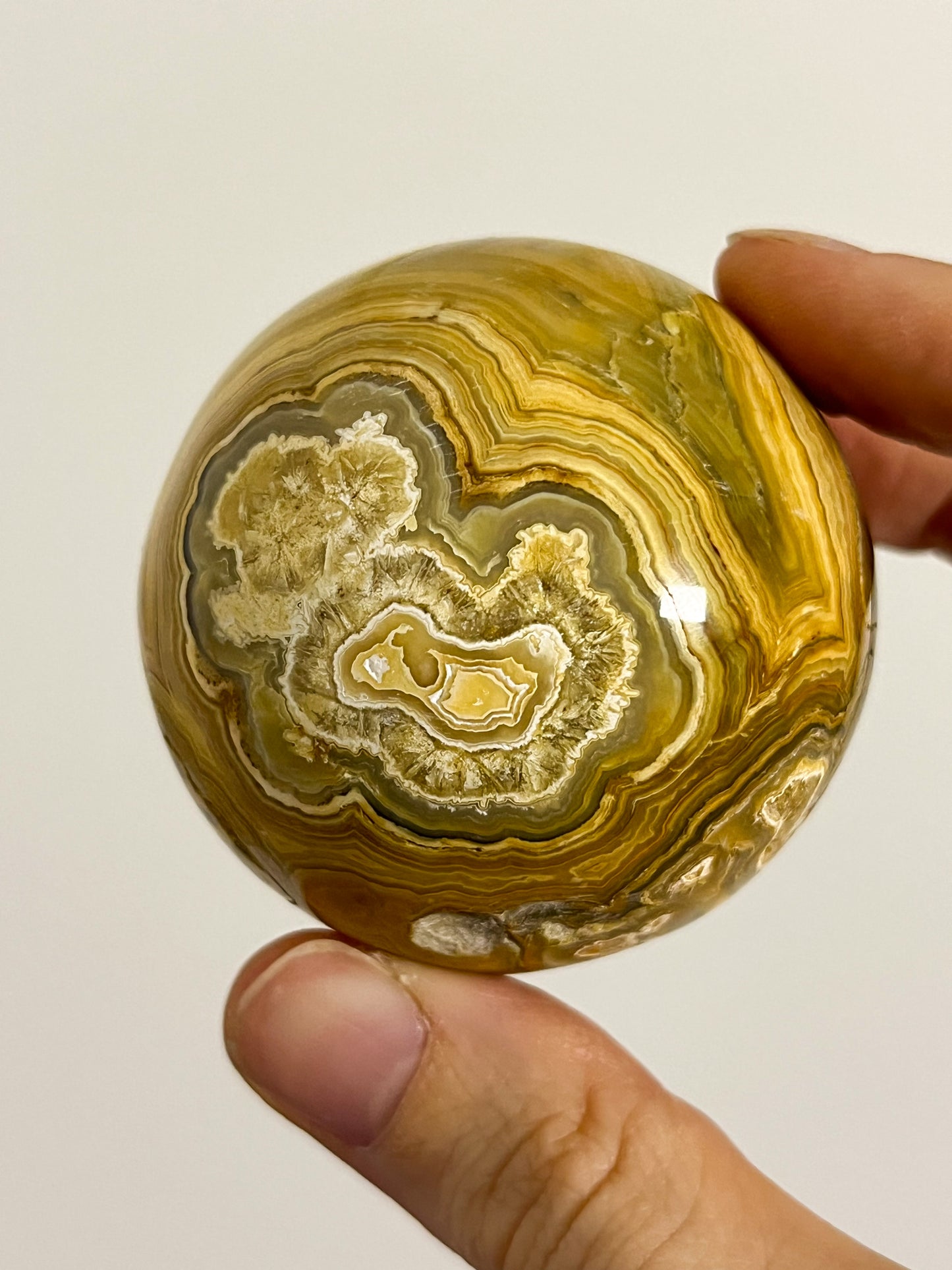 Golden Crazy Lace Agate Sphere #6