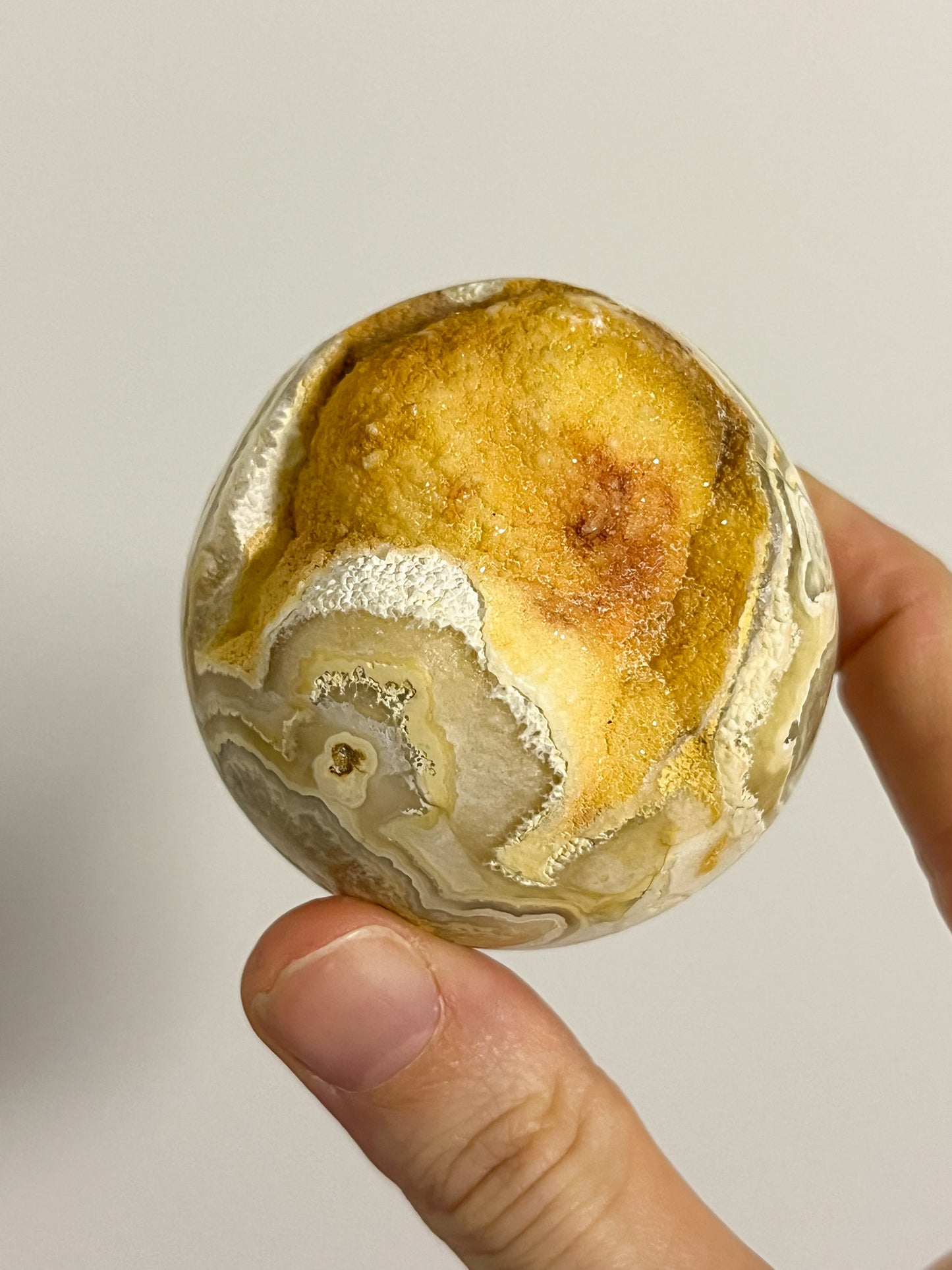 Golden Crazy Lace Agate Sphere #13