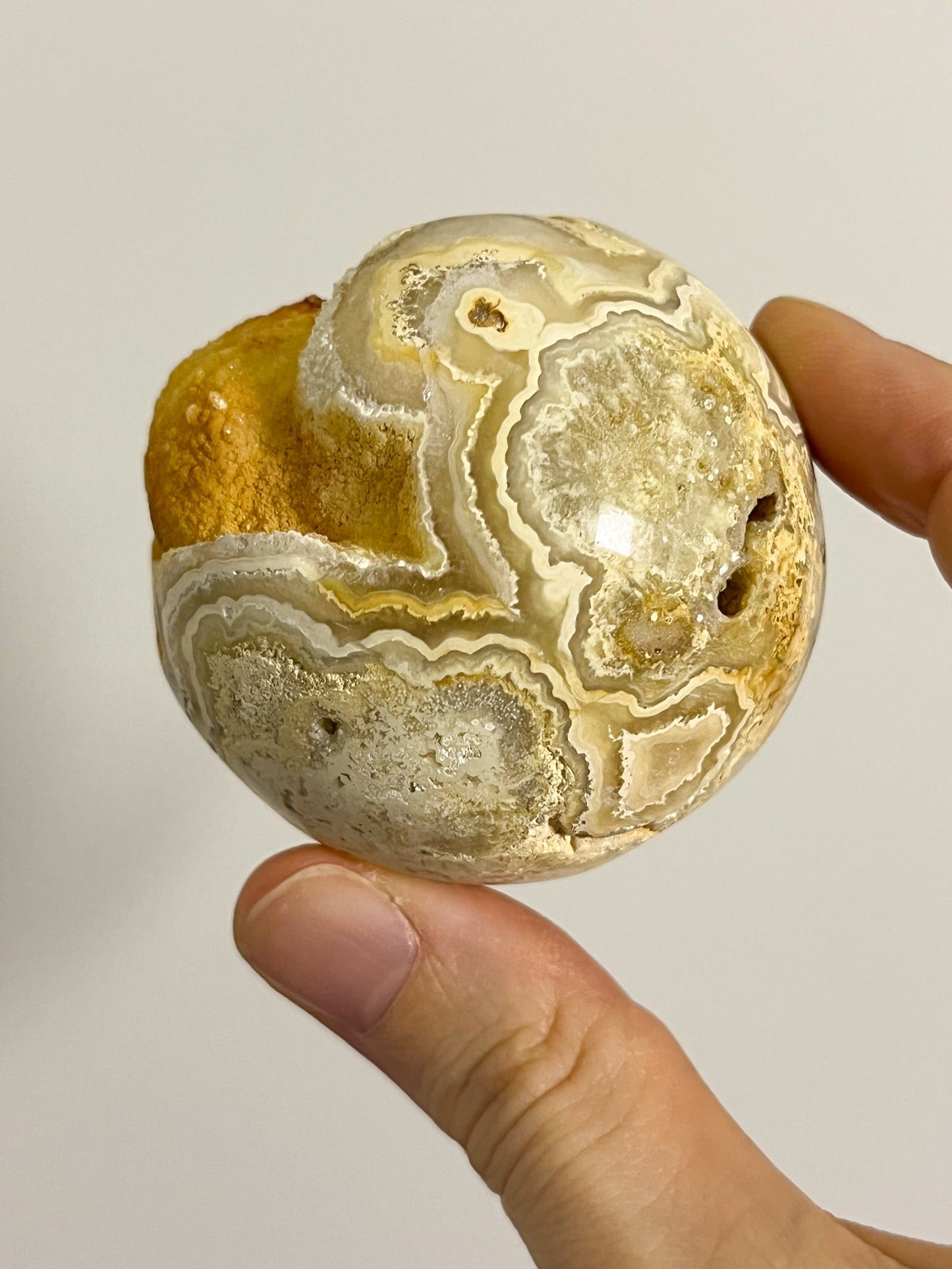 Golden Crazy Lace Agate Sphere #13