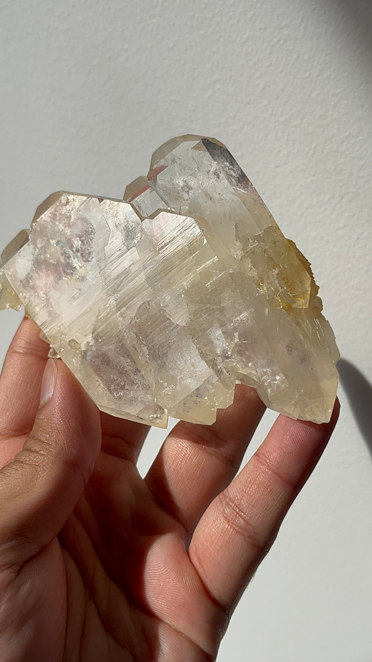“The Floater Field” Golden Healer Faden Quartz Specimen D