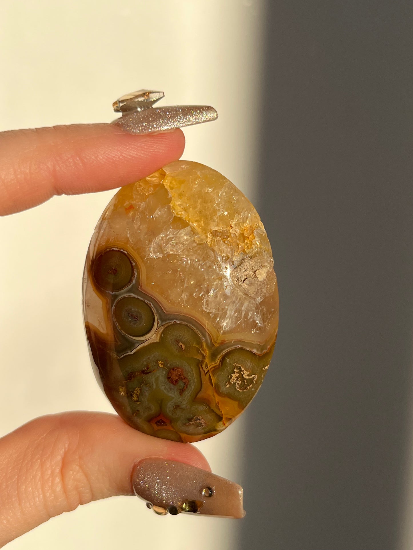 Golden Healer Quartz x Agate Palmstone A