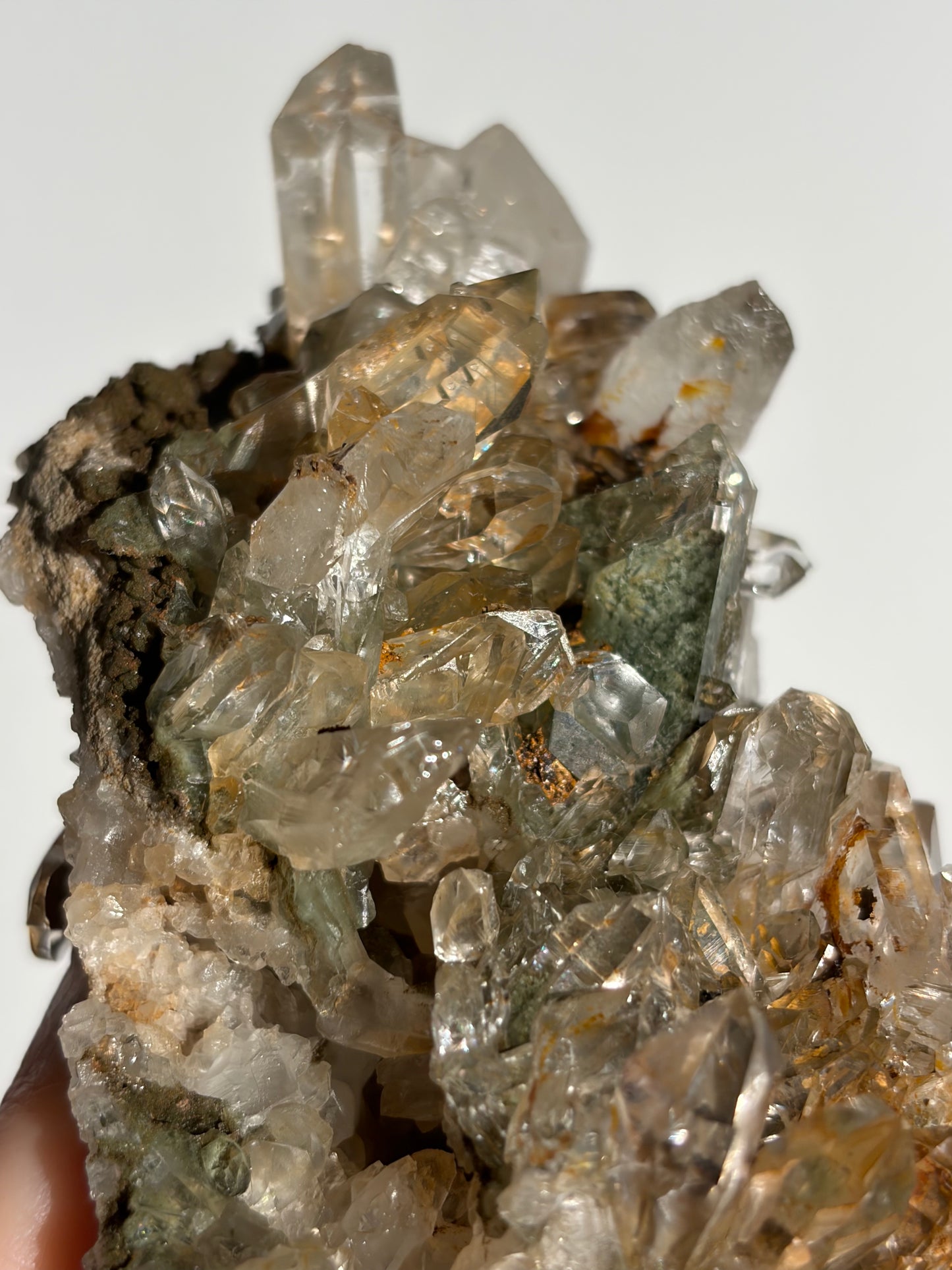 Water Clear Golden Healer Chlorite Included Quartz Specimen C