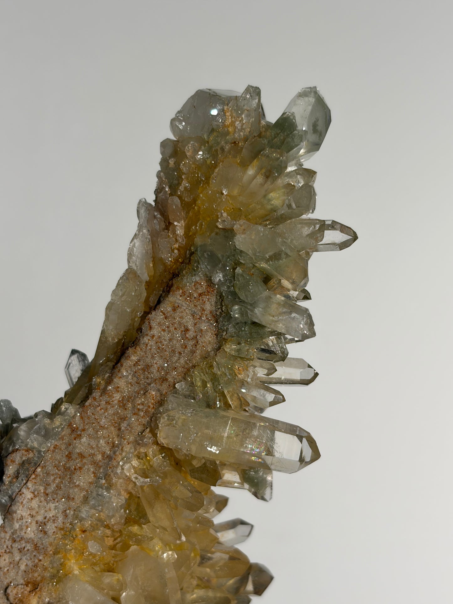 Water Clear Golden Healer Chlorite Included Quartz Specimen D