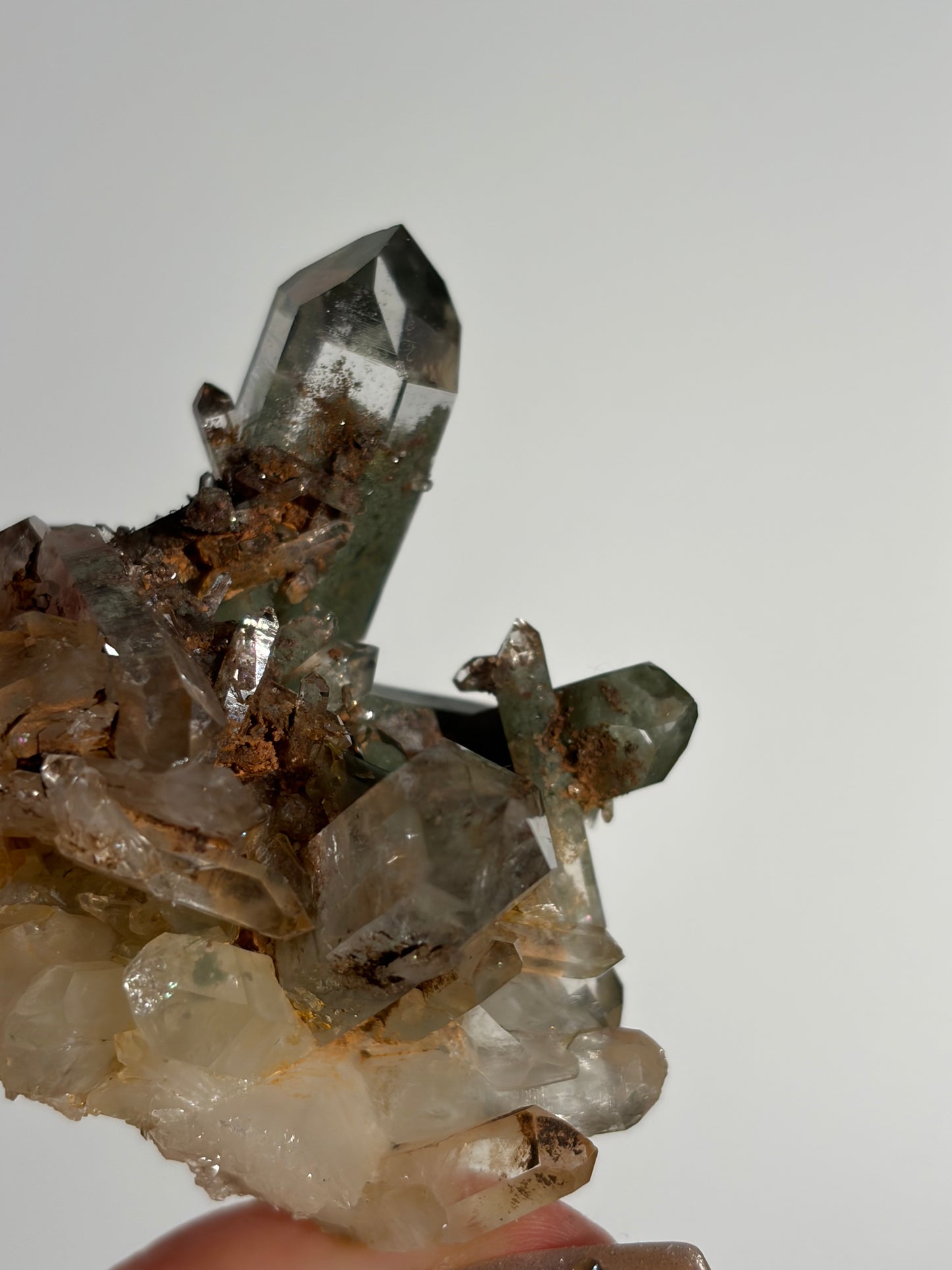 Water Clear Golden Healer Chlorite Included Quartz Specimen H