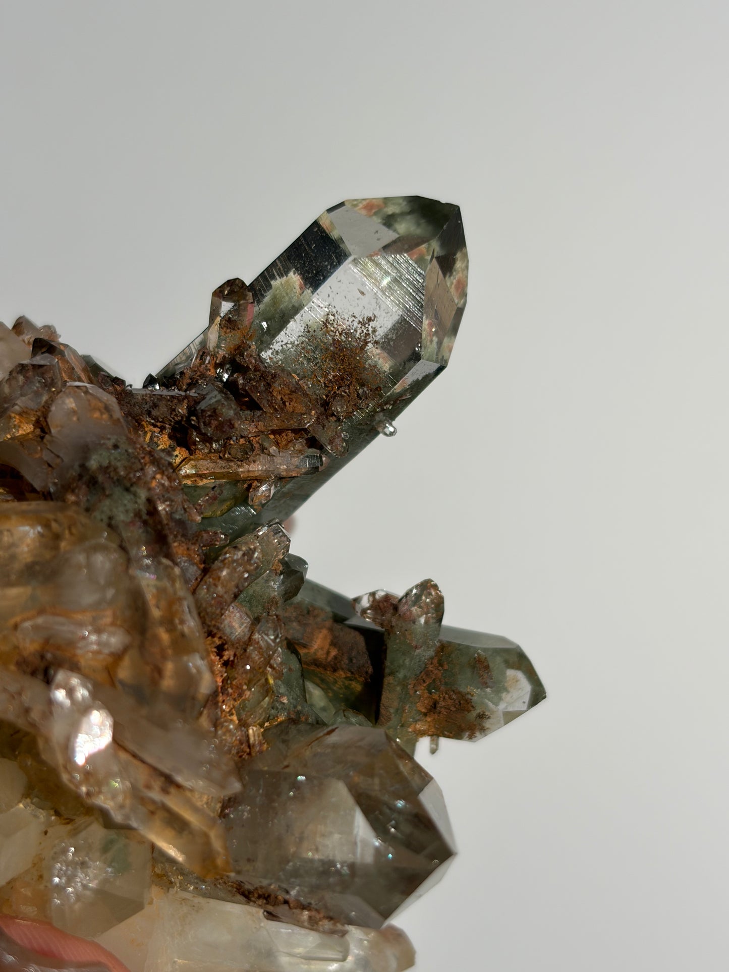 Water Clear Golden Healer Chlorite Included Quartz Specimen H